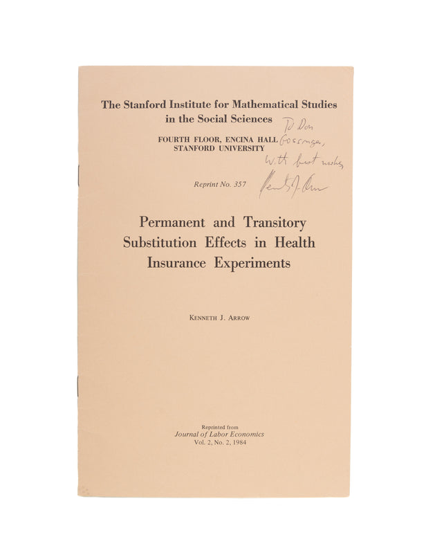 Permanent and Transitory Substitution Effects in Health Insurance Experiments.