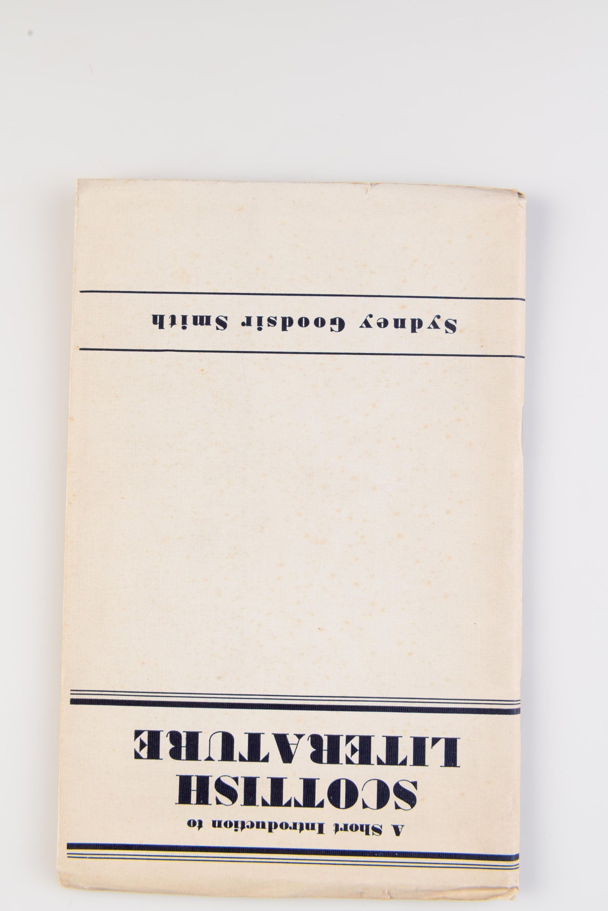 A Short Introduction to Scottish Literature.