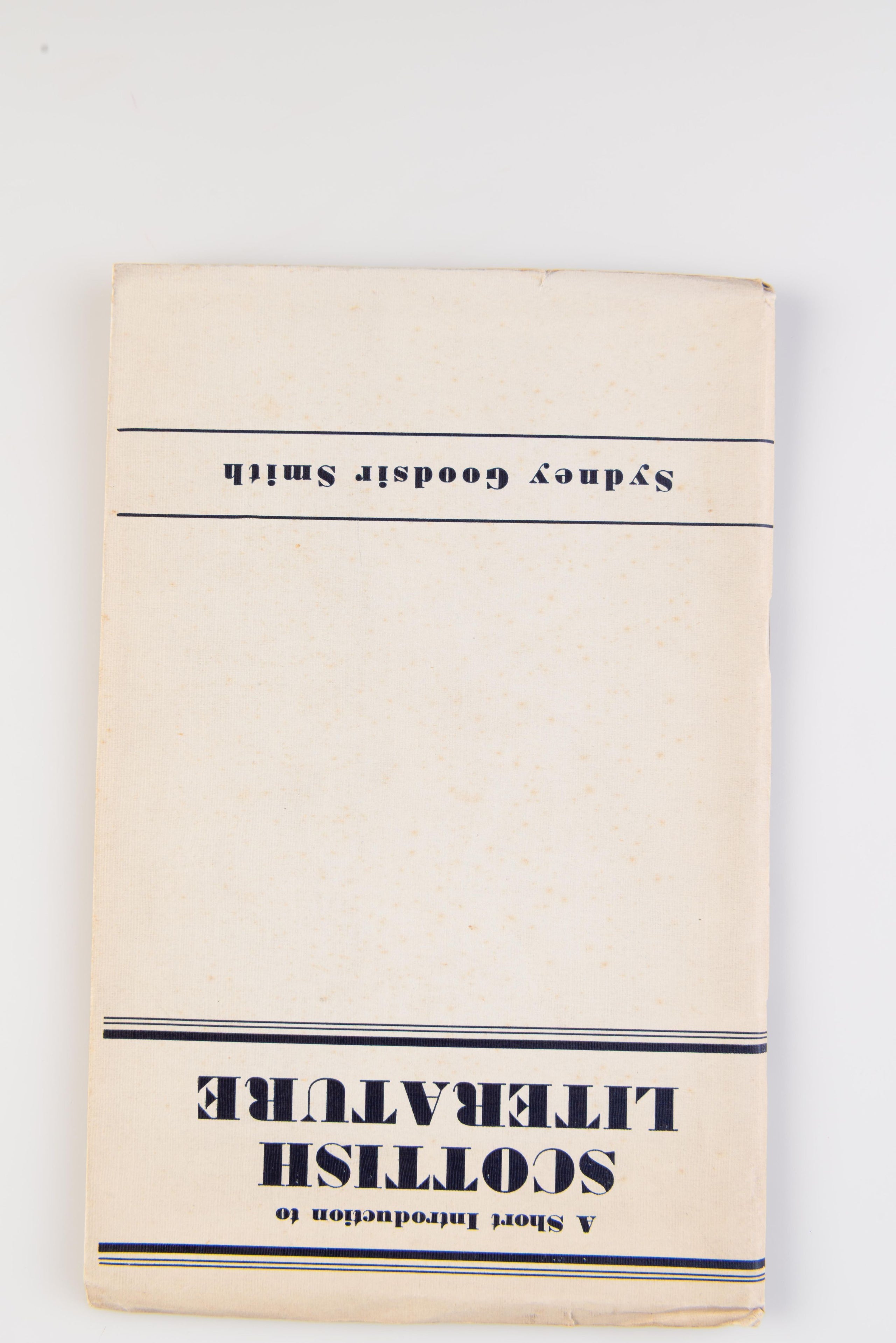 A Short Introduction to Scottish Literature.