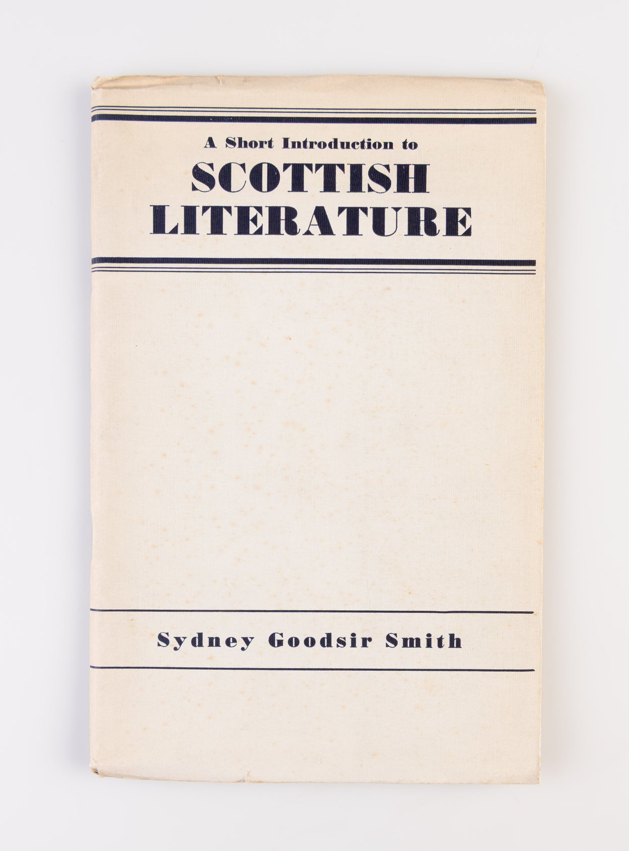 A Short Introduction to Scottish Literature.