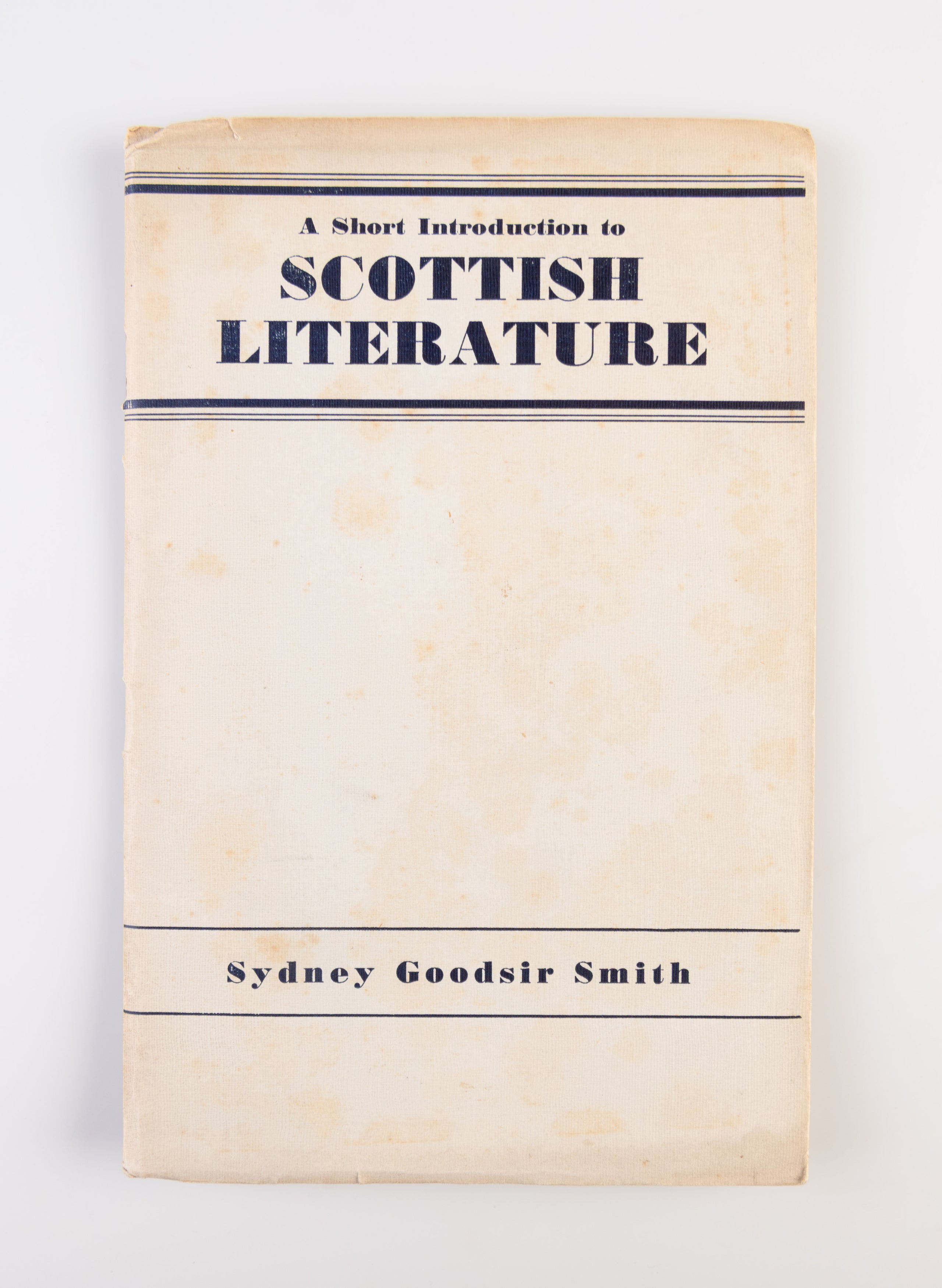 A Short Introduction to Scottish Literature.
