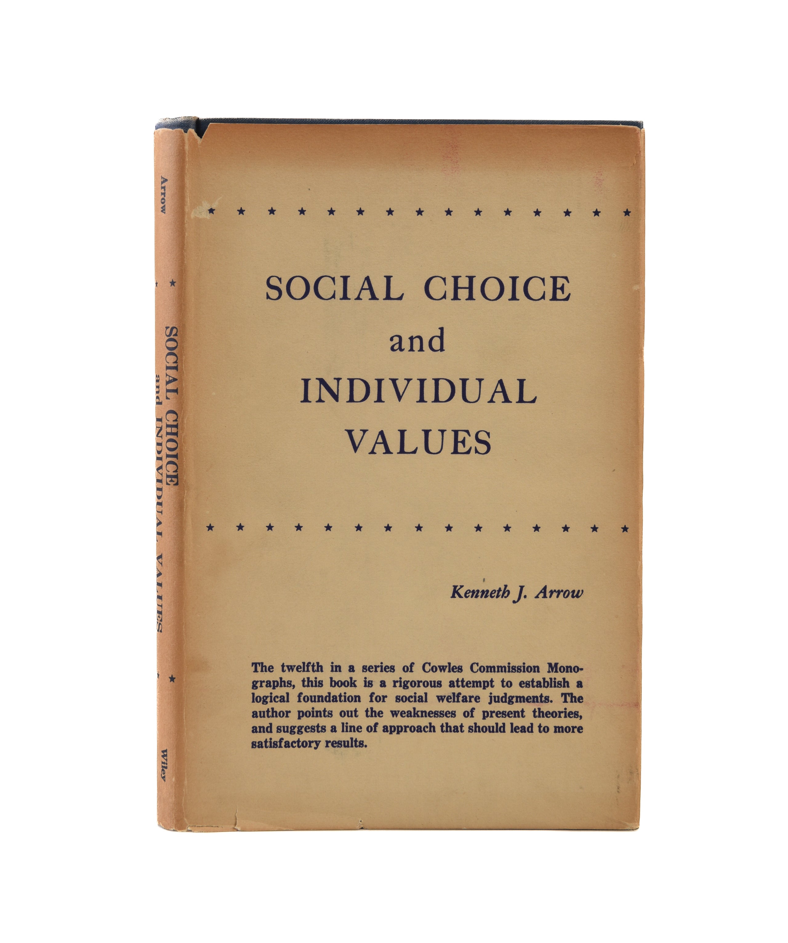 Social Choice and Individual Values.