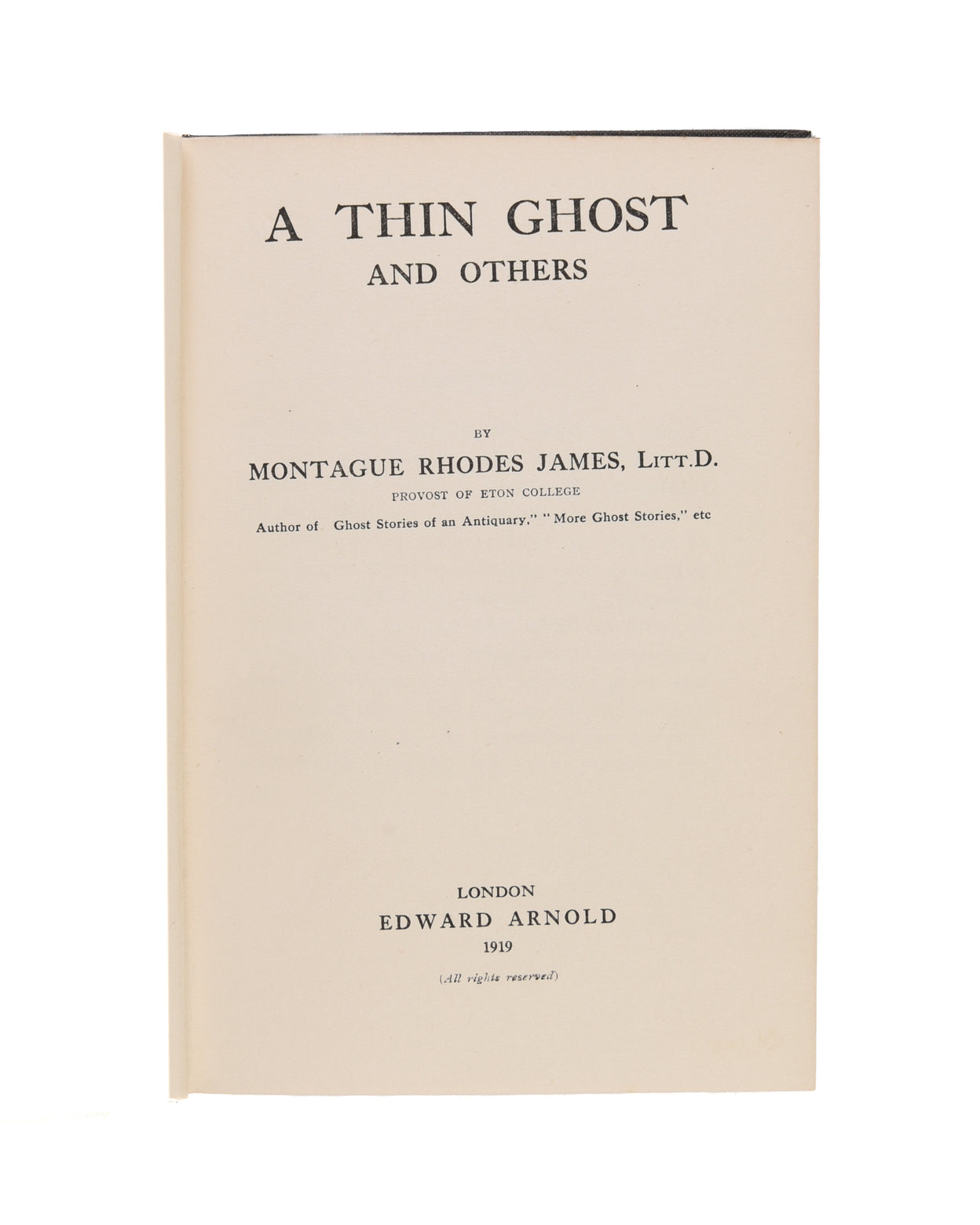 A Thin Ghost and Others.