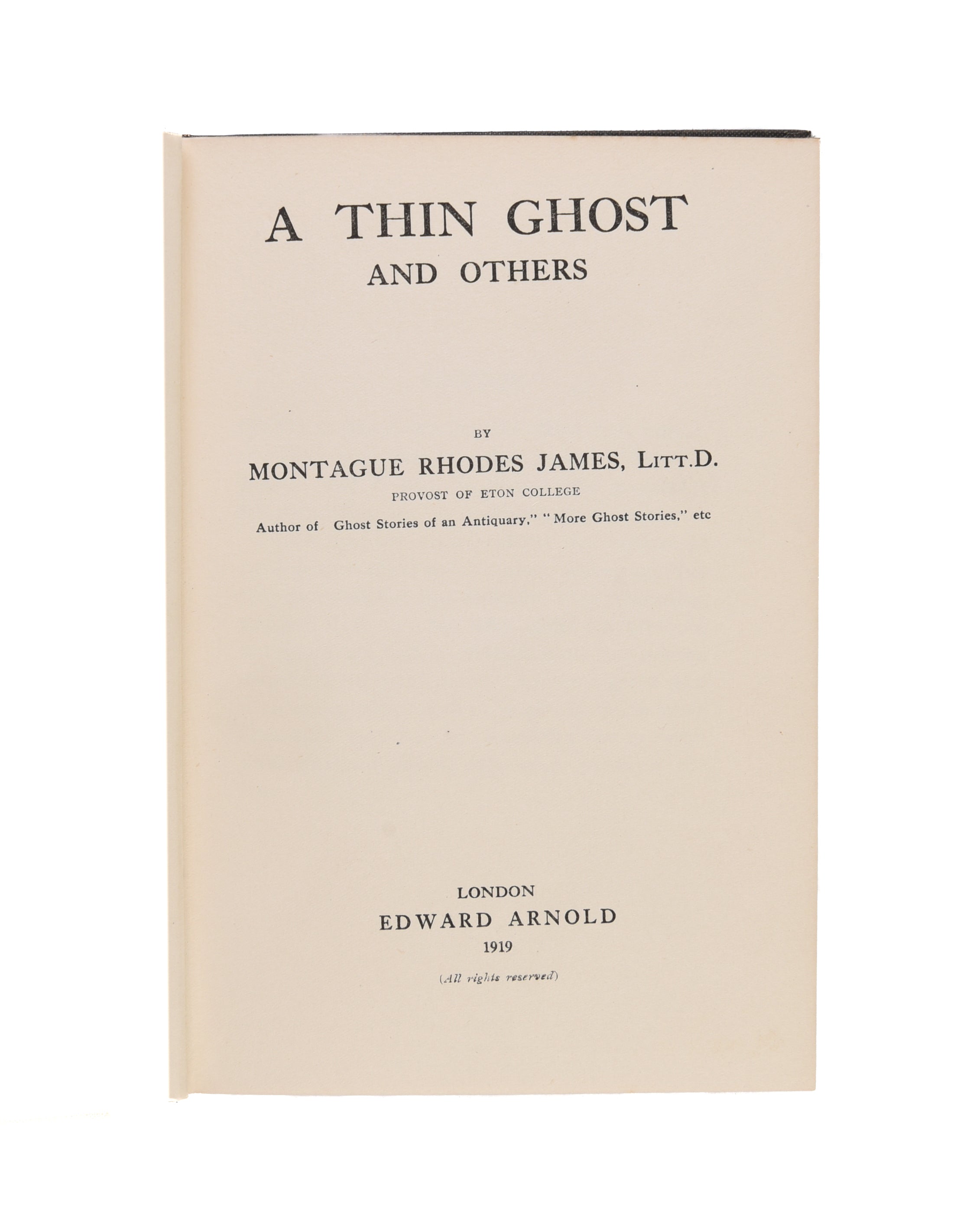 A Thin Ghost and Others.