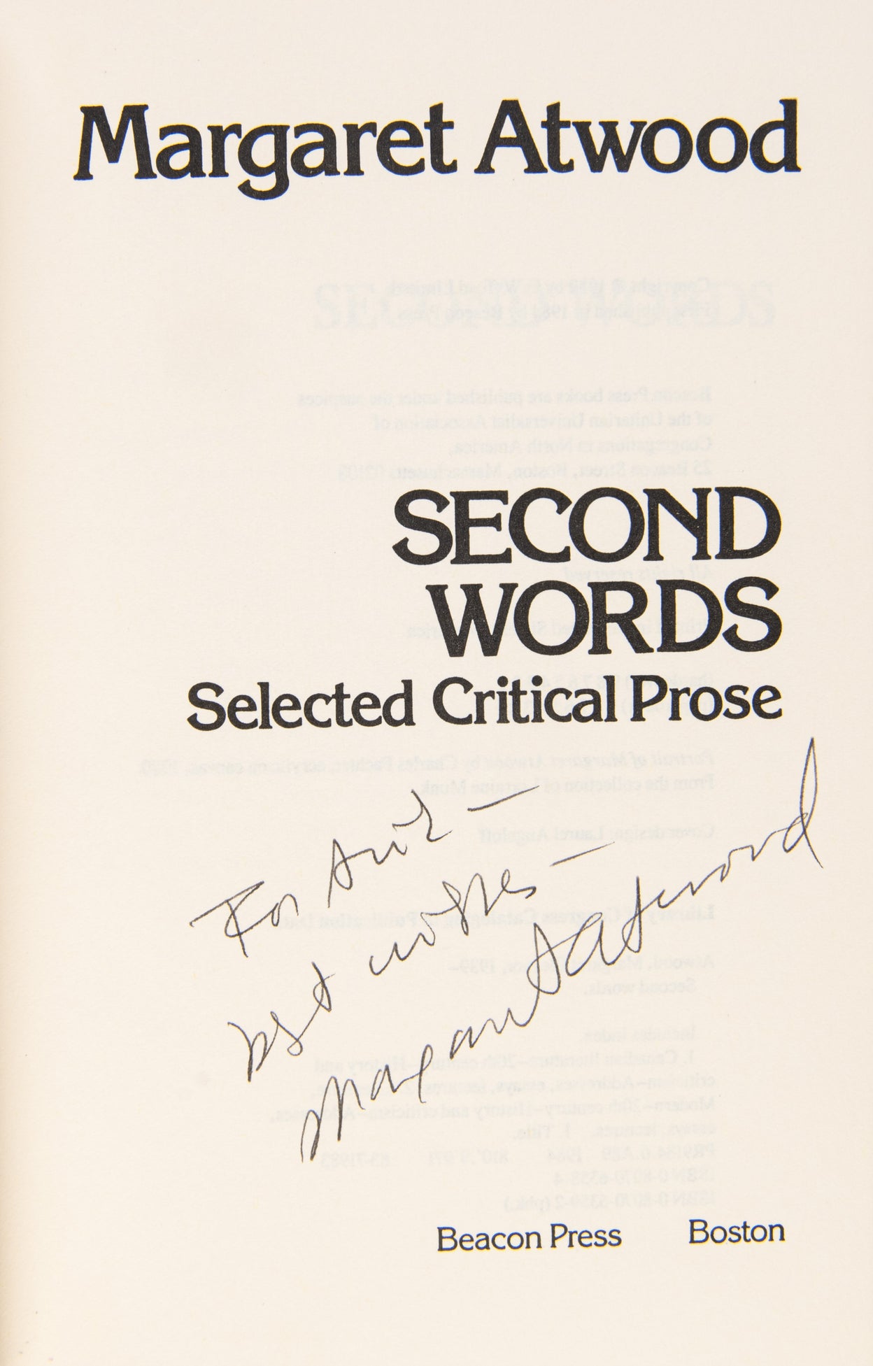 Second Words.