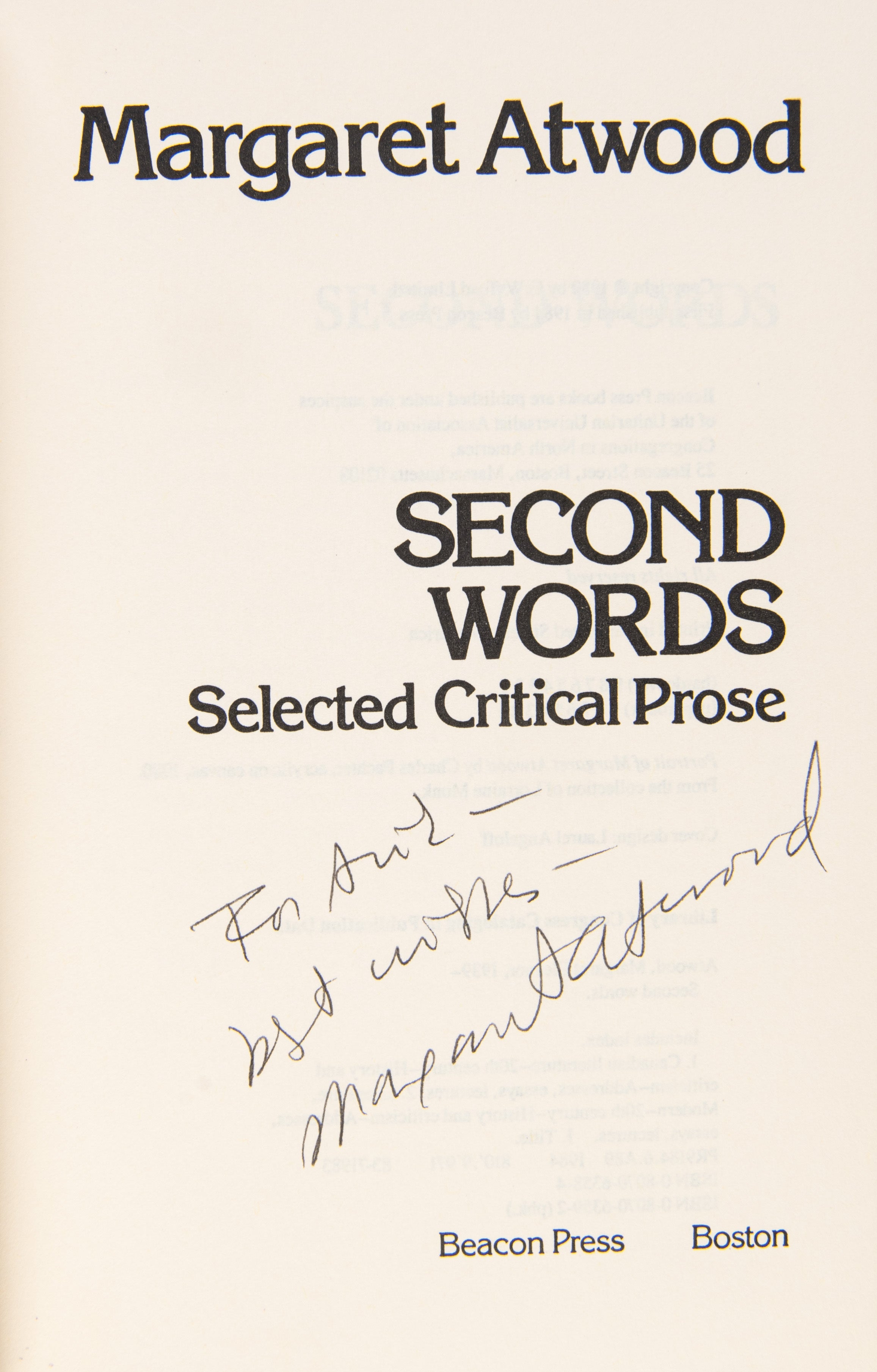 Second Words.