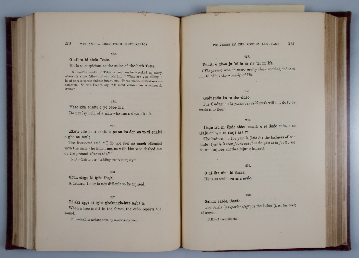 Wit and Wisdom from West Africa; or, a Book of Proverbial Philosophy, Idioms, Enigmas, and Laconisms.