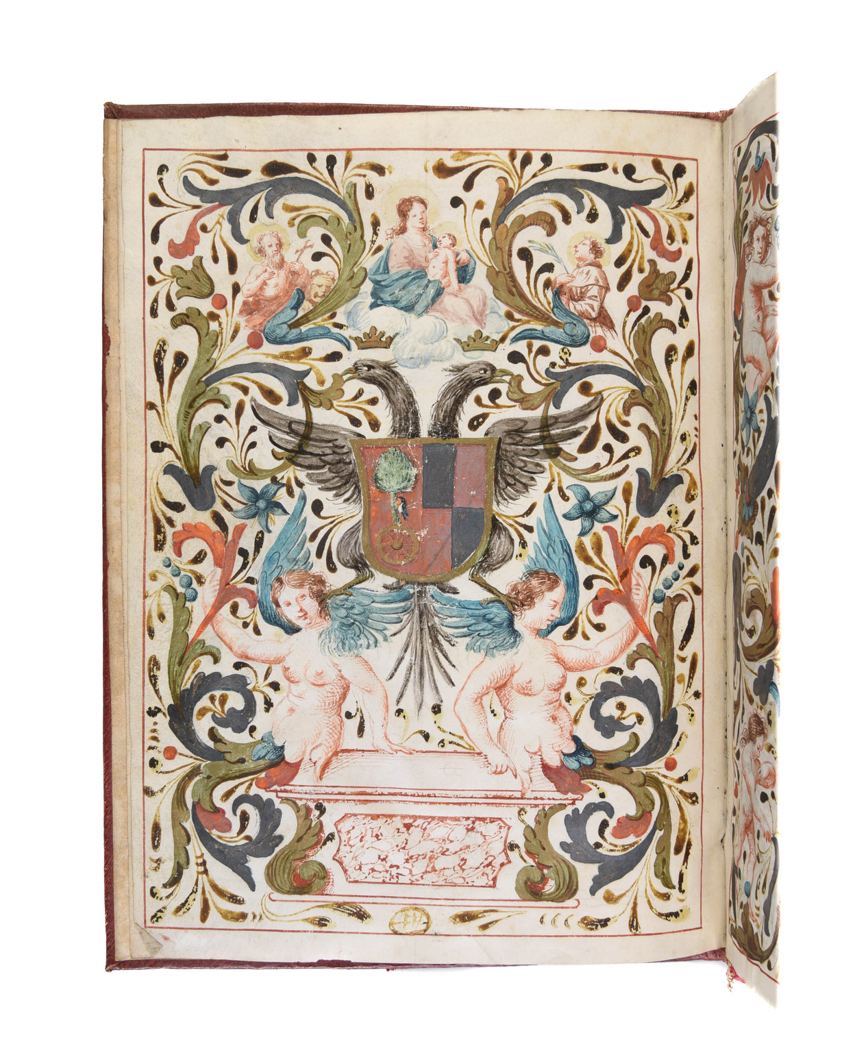 Venetian doctoral diploma, illuminated manuscript on vellum.