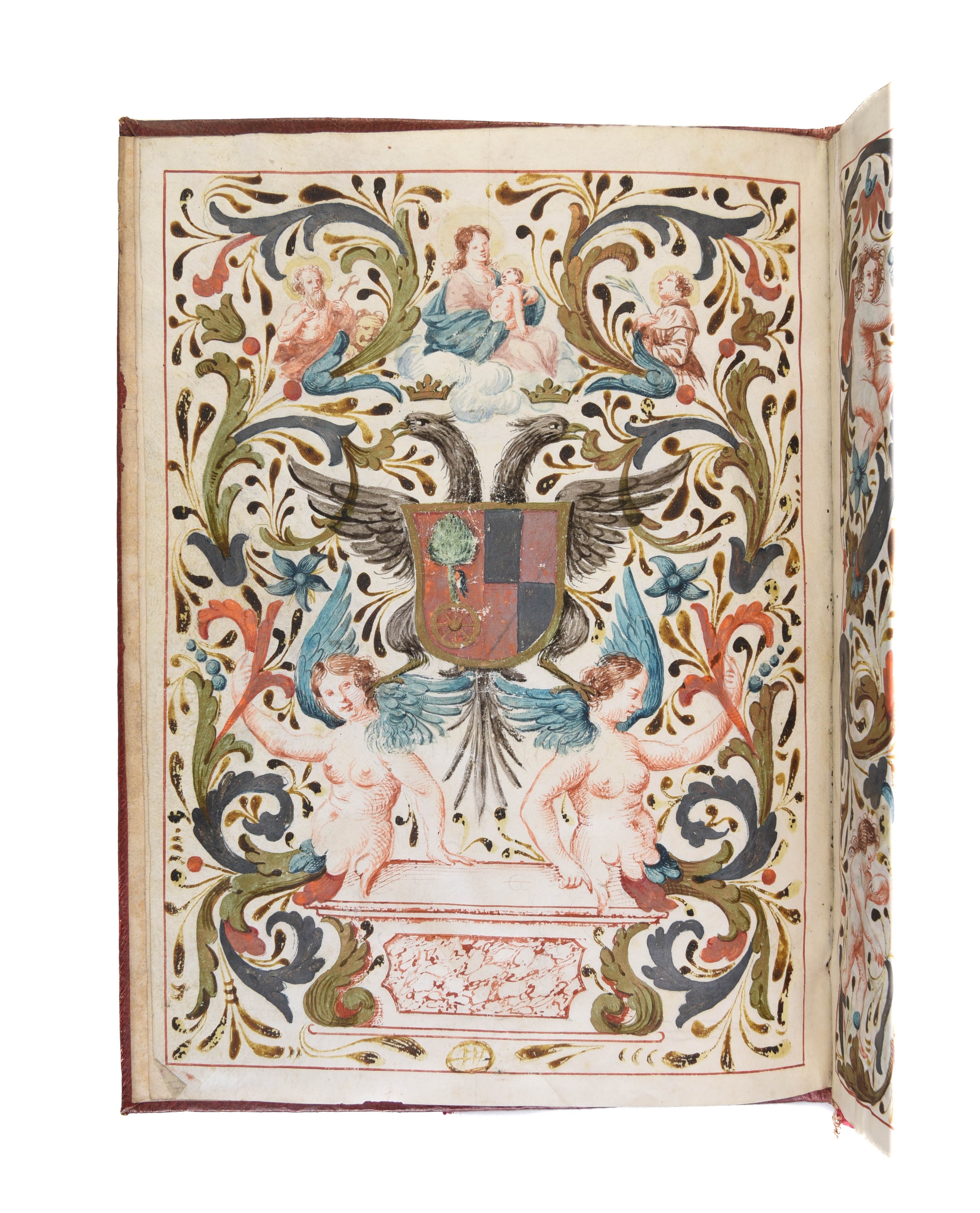Venetian doctoral diploma, illuminated manuscript on vellum.