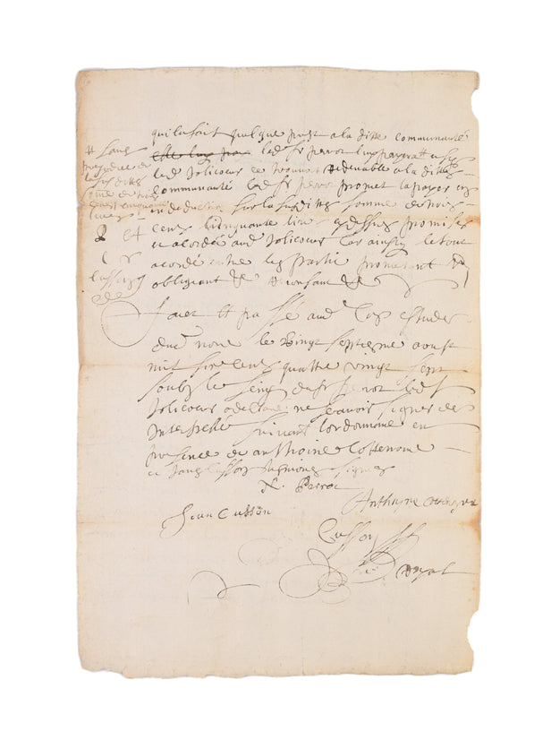 [Loan of 314 Livres 2 Sols 8 Deniers to be Repaid in Good Beaver at the Price and Weight of the Bureau.]