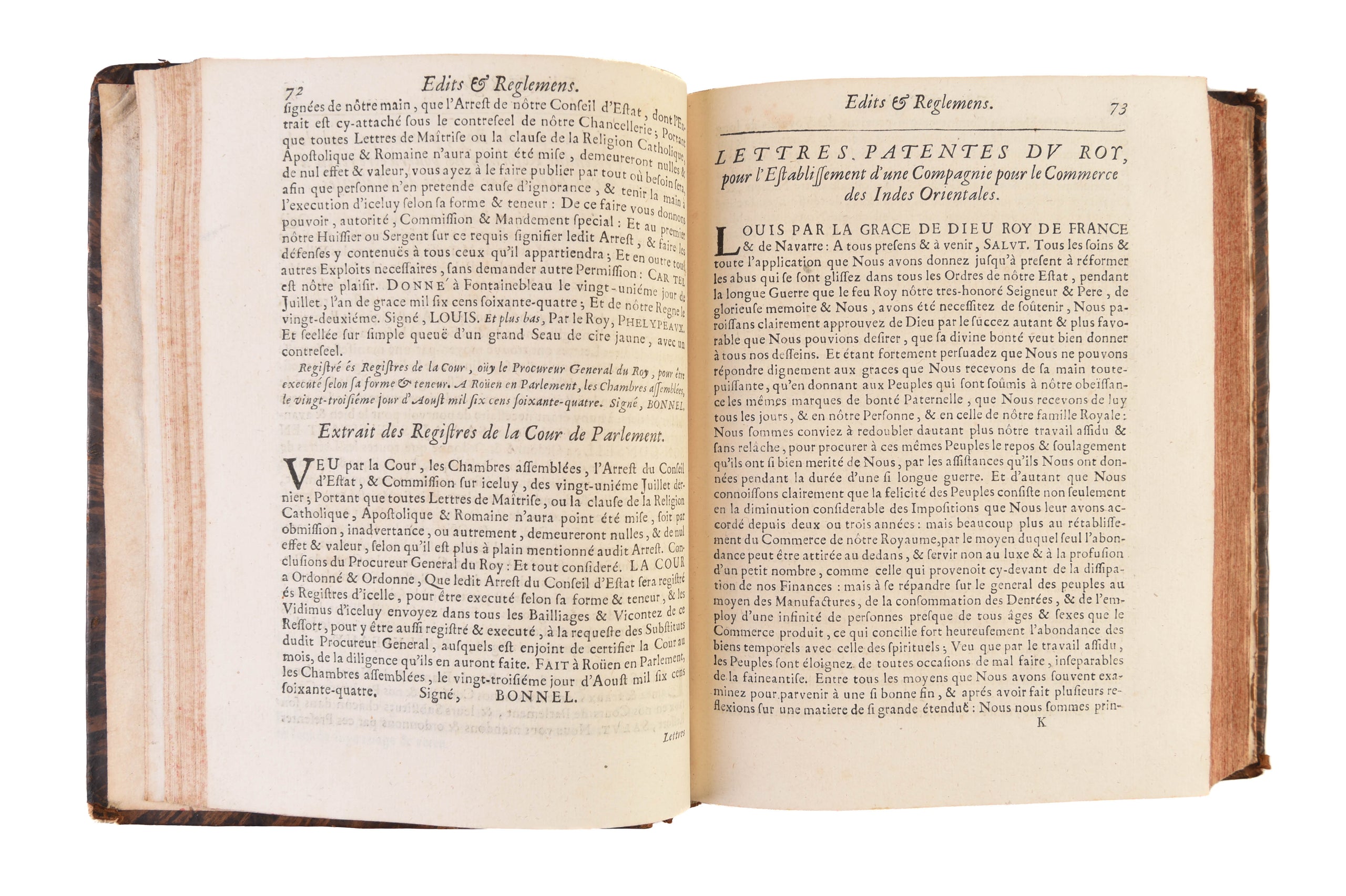 Recueil des lettres patentes, edits et declarations du Roy, lesquels ont été registrez en la Cour de Parlement de Roüen, & ce depuis l'année 1660 jusqu'à present.