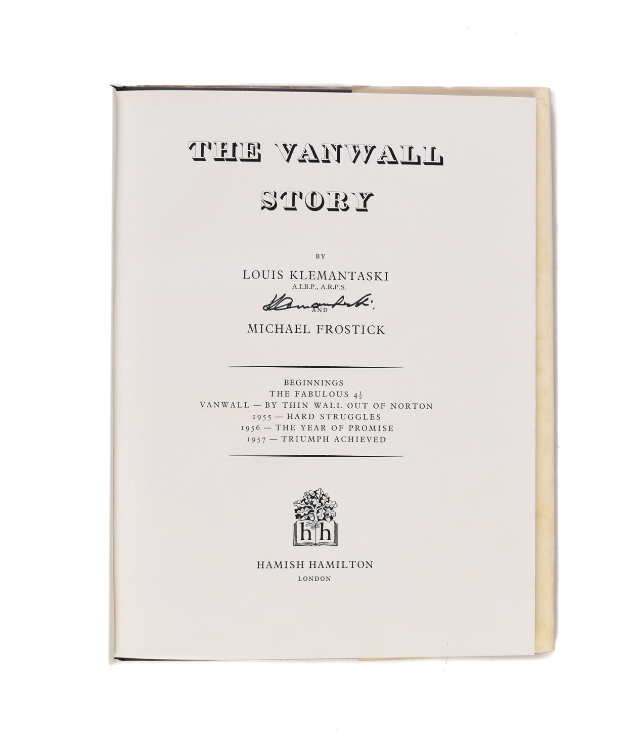 The Vanwall Story