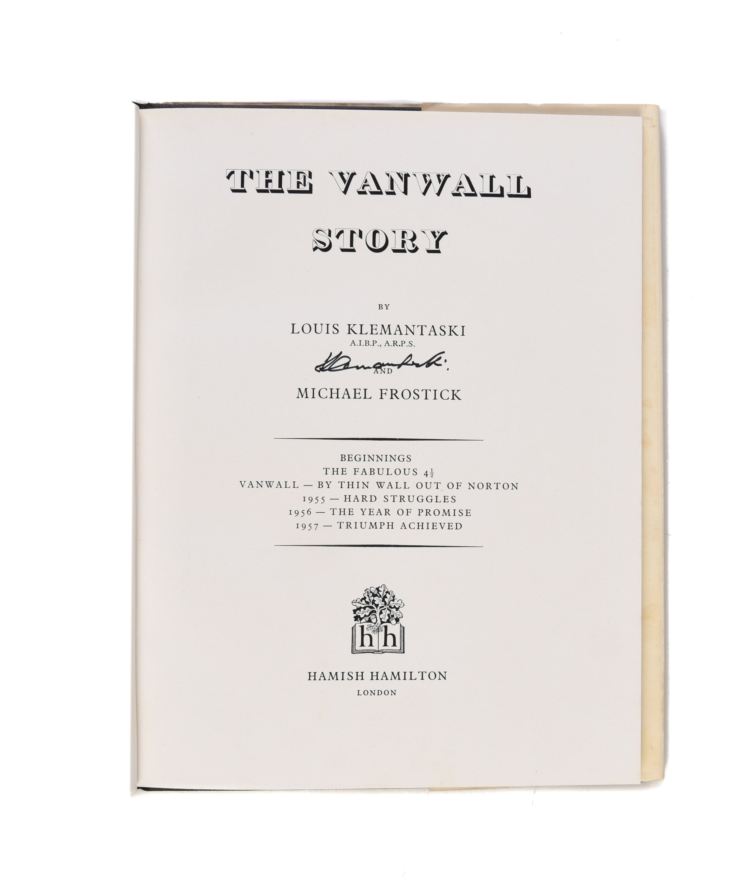 The Vanwall Story
