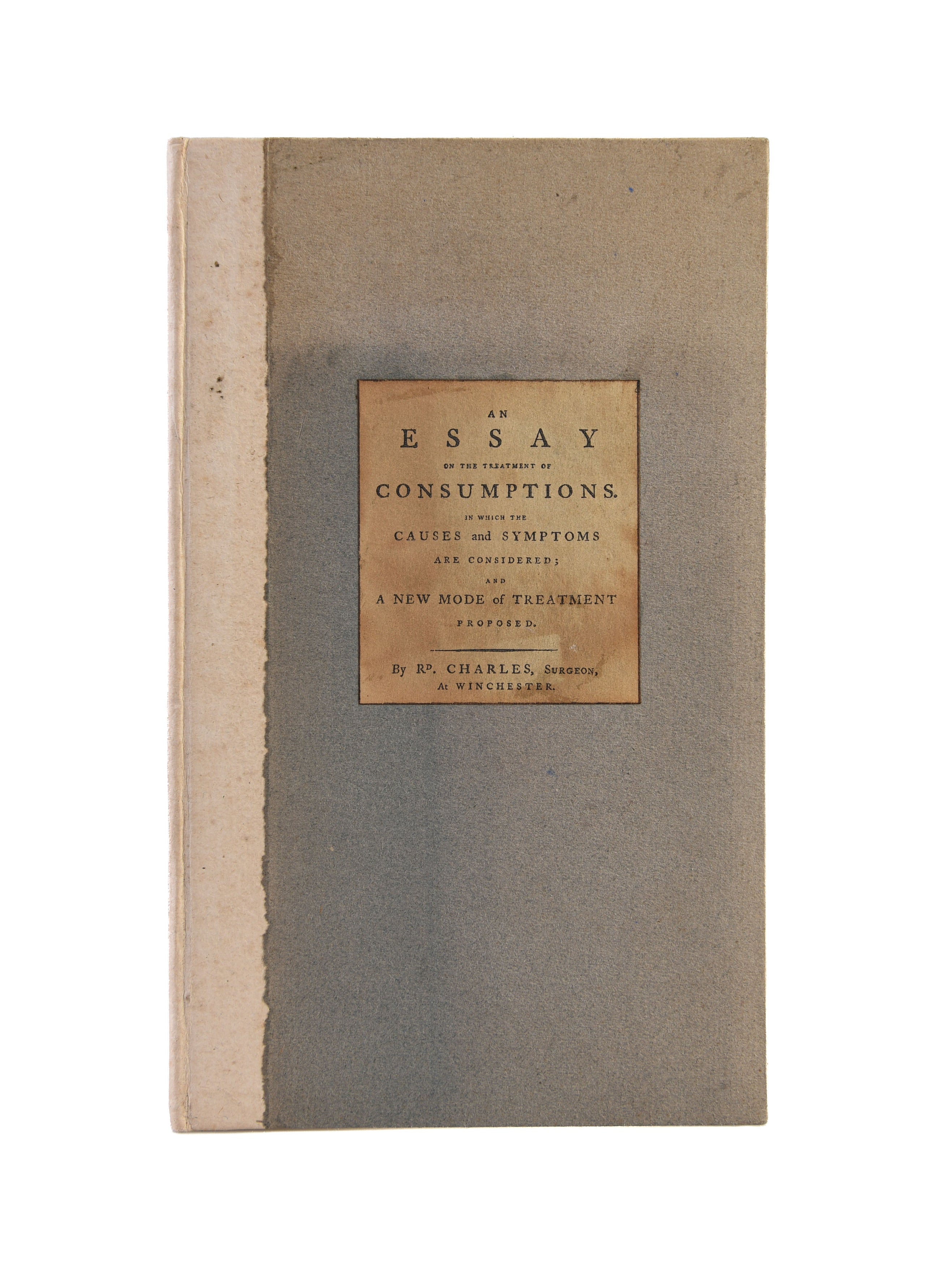 An Essay on the Treatment of Consumptions.