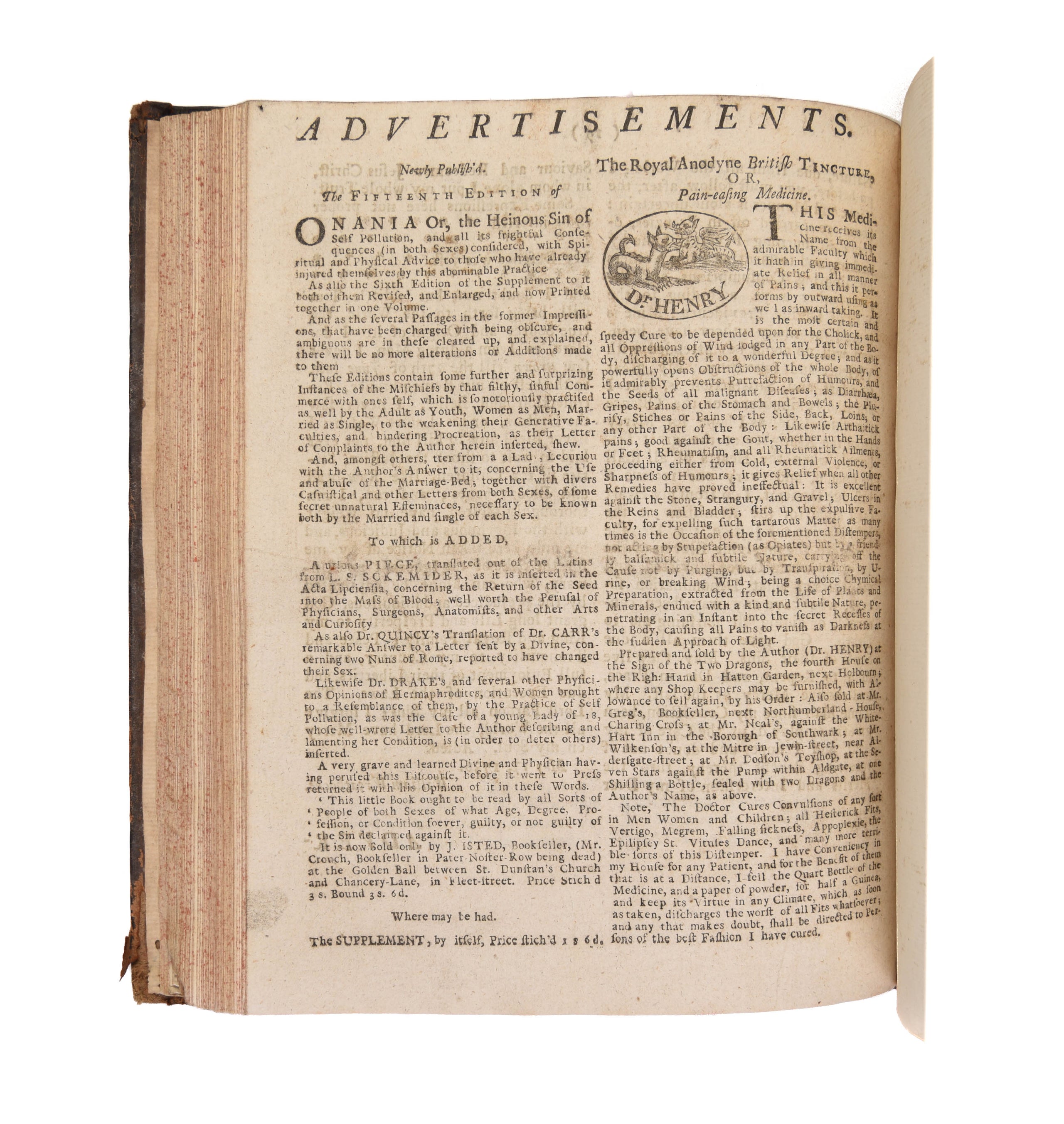 Five bound volumes of Sessions Papers covering the period 1730-1743.