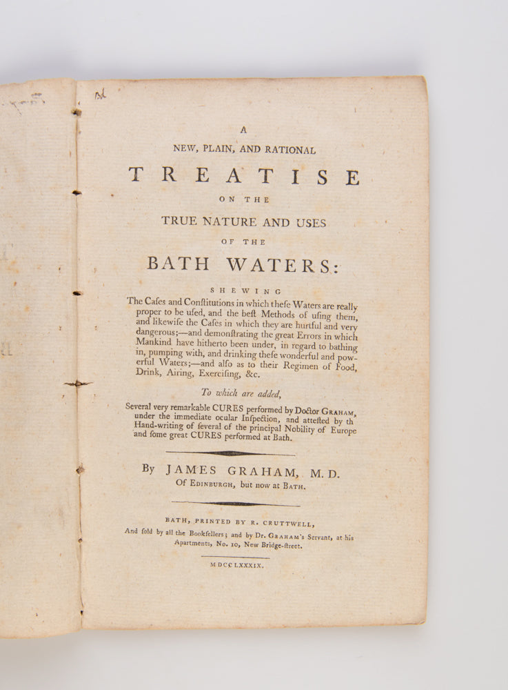 A collection of books, prints and broadsides related to the quack doctor, sex therapist and showman, James Graham (1745-1794).