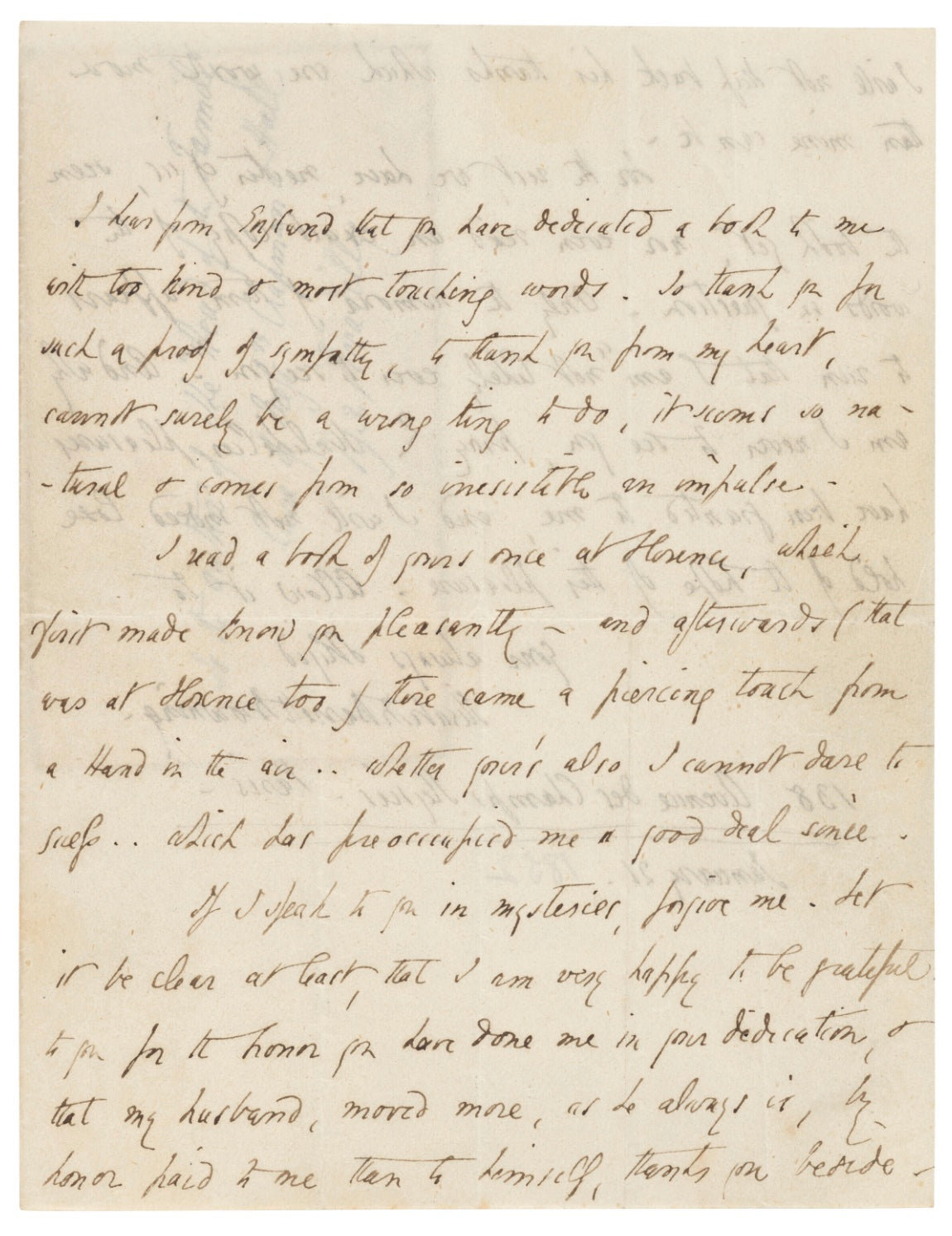 Six autograph letters signed (“Elizabeth Barrett Browning’) to [Dinah] Mulock (later Craik).
