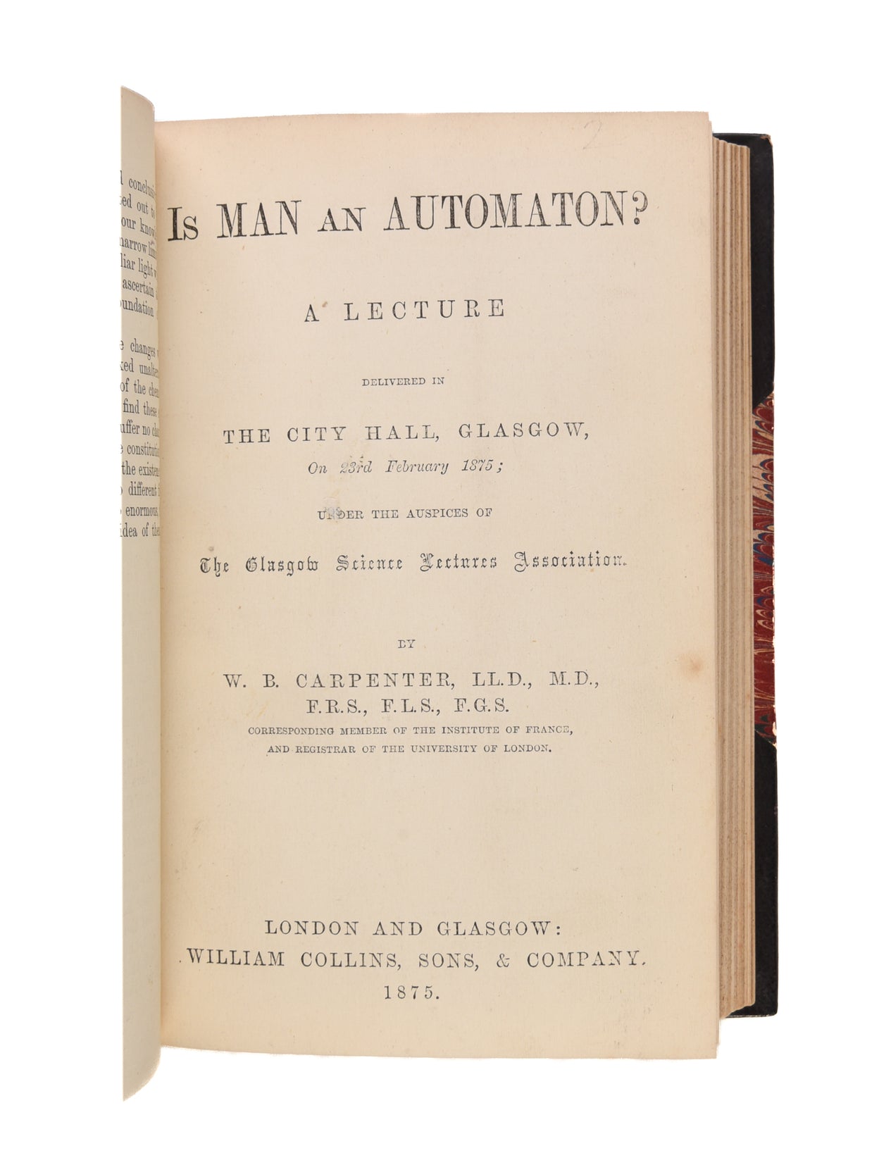 On the Conditions of the Antarctic Regions: A Lecture delivered in the City Hall, Glasgow; under the Auspices of The Glasgow Science Lectures Association, on Thursday, 23rd November, 1876.