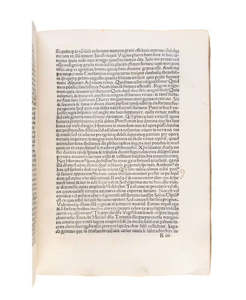 Epistolae familiares. De Duobus amantibus Euryalo et Lucretia. Descriptio urbis Viennensis. Ed: Nicolaus de Wyle.
(Nuremberg: Anton Koberger, 17 May 1496)