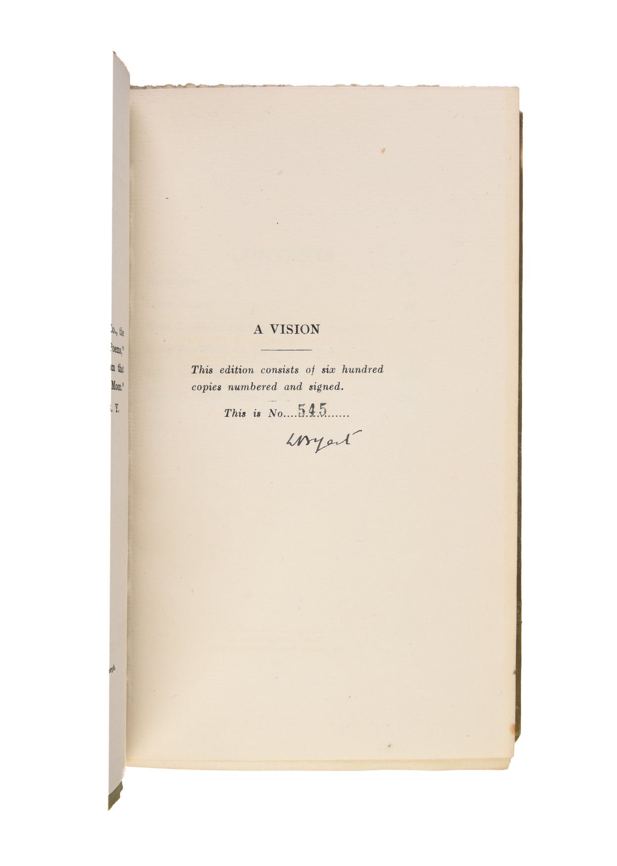 A Vision. An Explanation of Life Founded on the Writings of Giraldus and upon Certain Doctrines Attributed to Kusta Ben Luka.