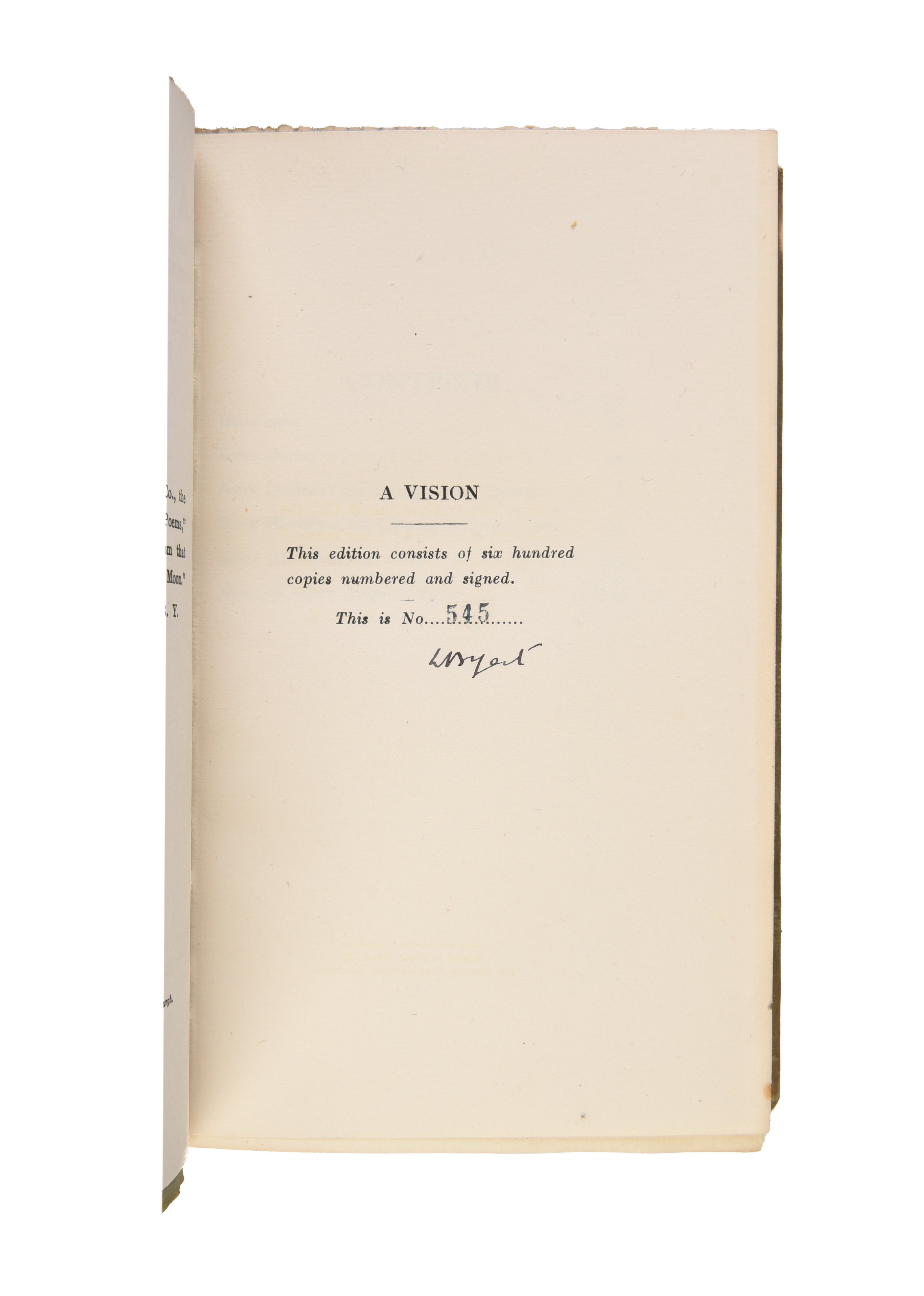 A Vision. An Explanation of Life Founded on the Writings of Giraldus and upon Certain Doctrines Attributed to Kusta Ben Luka.