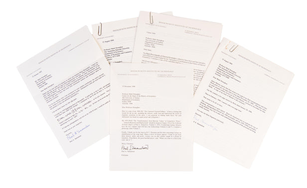 Correspondence with Mark Donoghue.