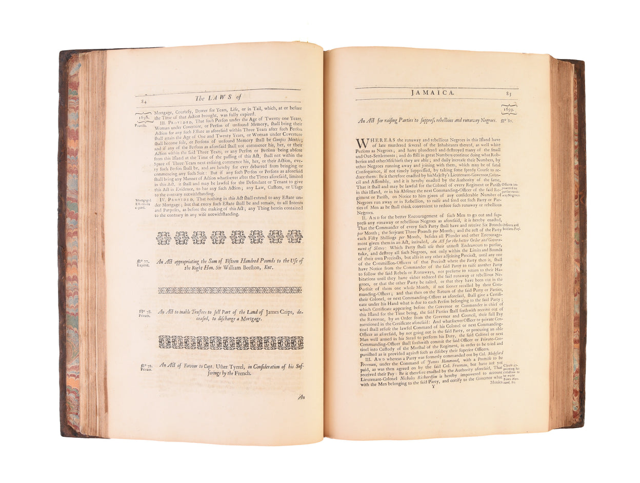 Acts of Assembly, passed in the Island of Jamaica; from 1681 to 1737.
