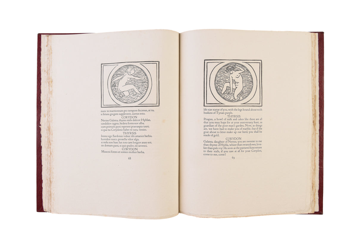 The Eclogues of Vergil. In the original Latin with an English prose translation by J. H. Mason with illustrations drawn and cut on the wood by Aristide Maillol.