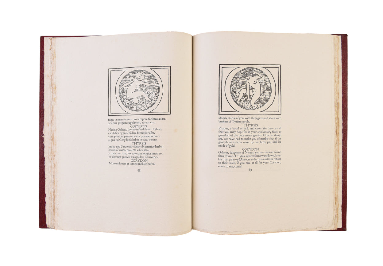 The Eclogues of Vergil. In the original Latin with an English prose translation by J. H. Mason with illustrations drawn and cut on the wood by Aristide Maillol.