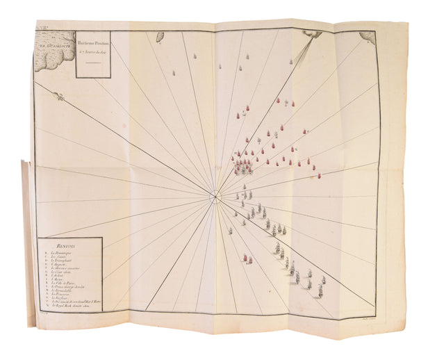 Mémoire du comte de Grasse, sur le Combat naval du 12 Avril 1782, avec les Plans des positions principales des Armées respectives.