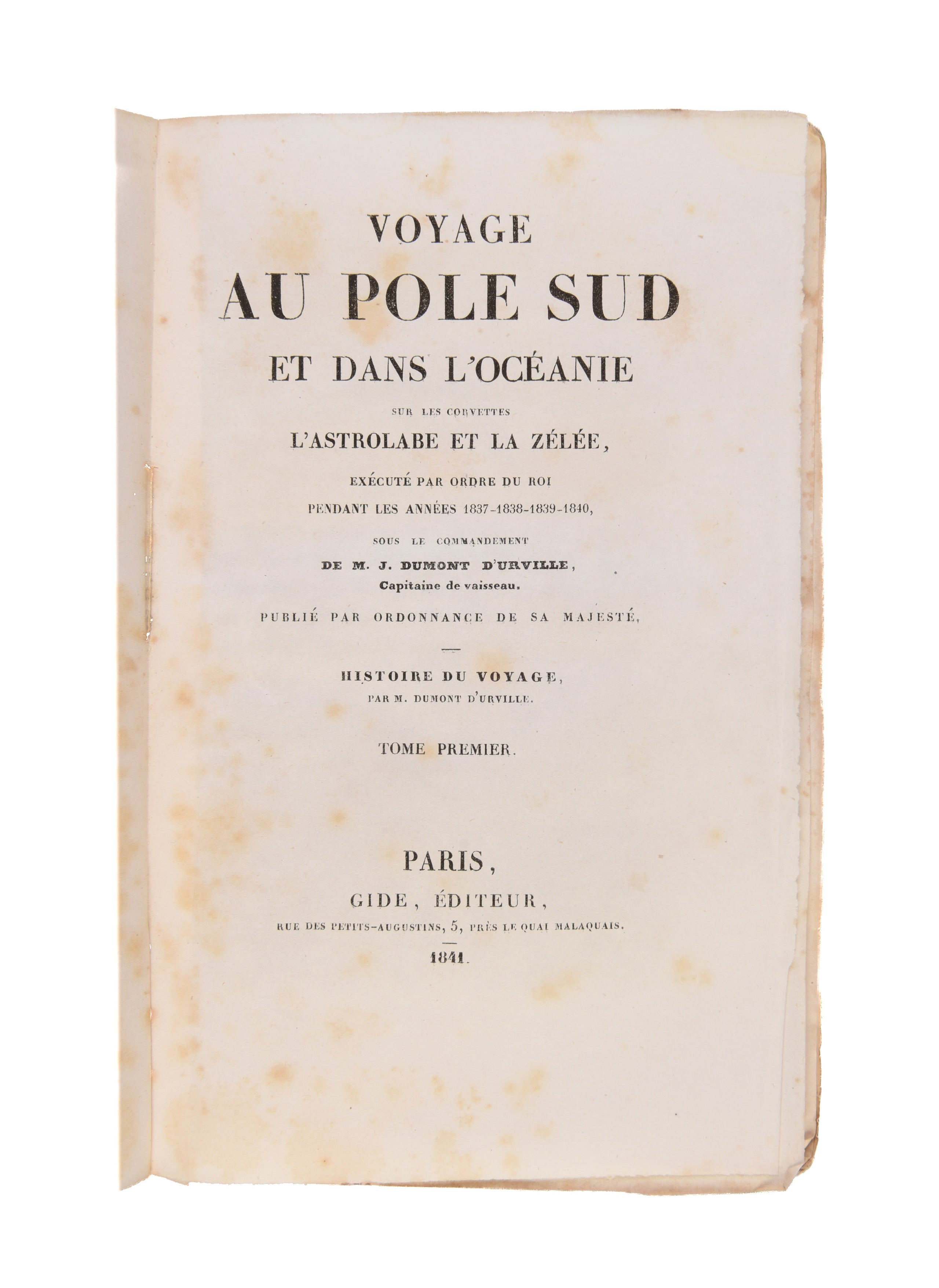 Voyage au Pole Sud et dans l'Océanie