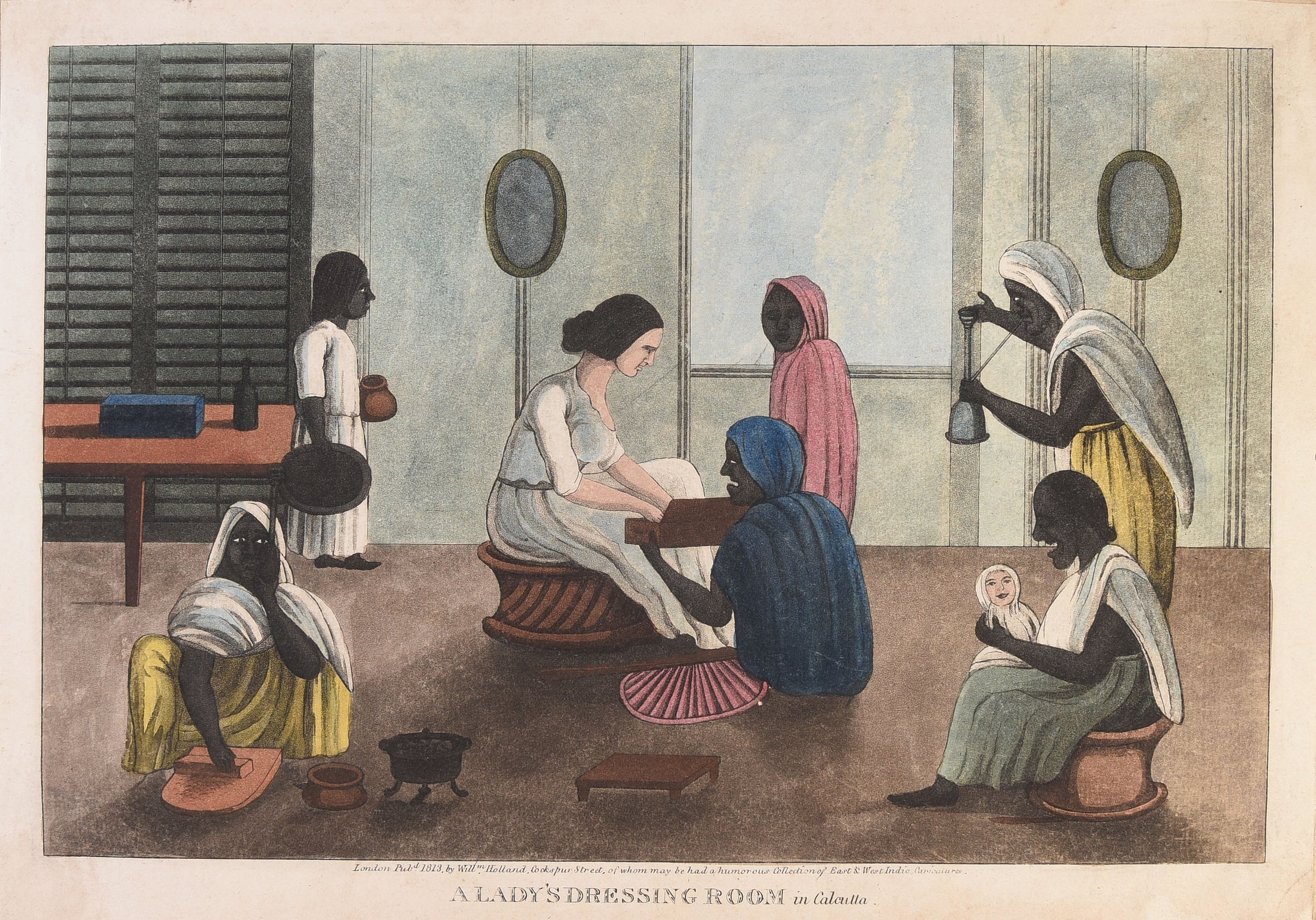 A Lady's Dressing Room in Calcutta. Maggs Bros. A Lady's Dressing Room in Calcutta. Maggs Bros.