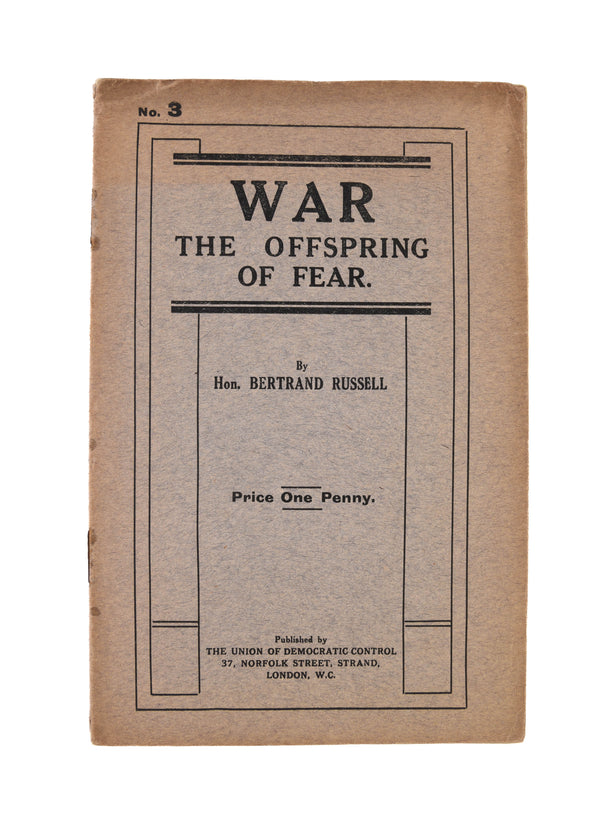 War: The Offspring of Fear.