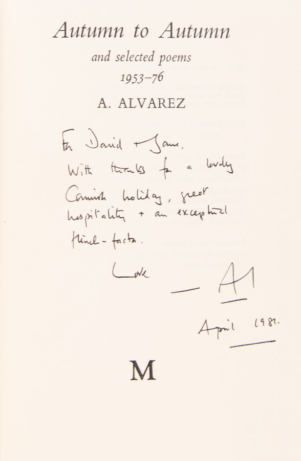 Autumn to Autumn and Selected Poems 1953 - 1976.