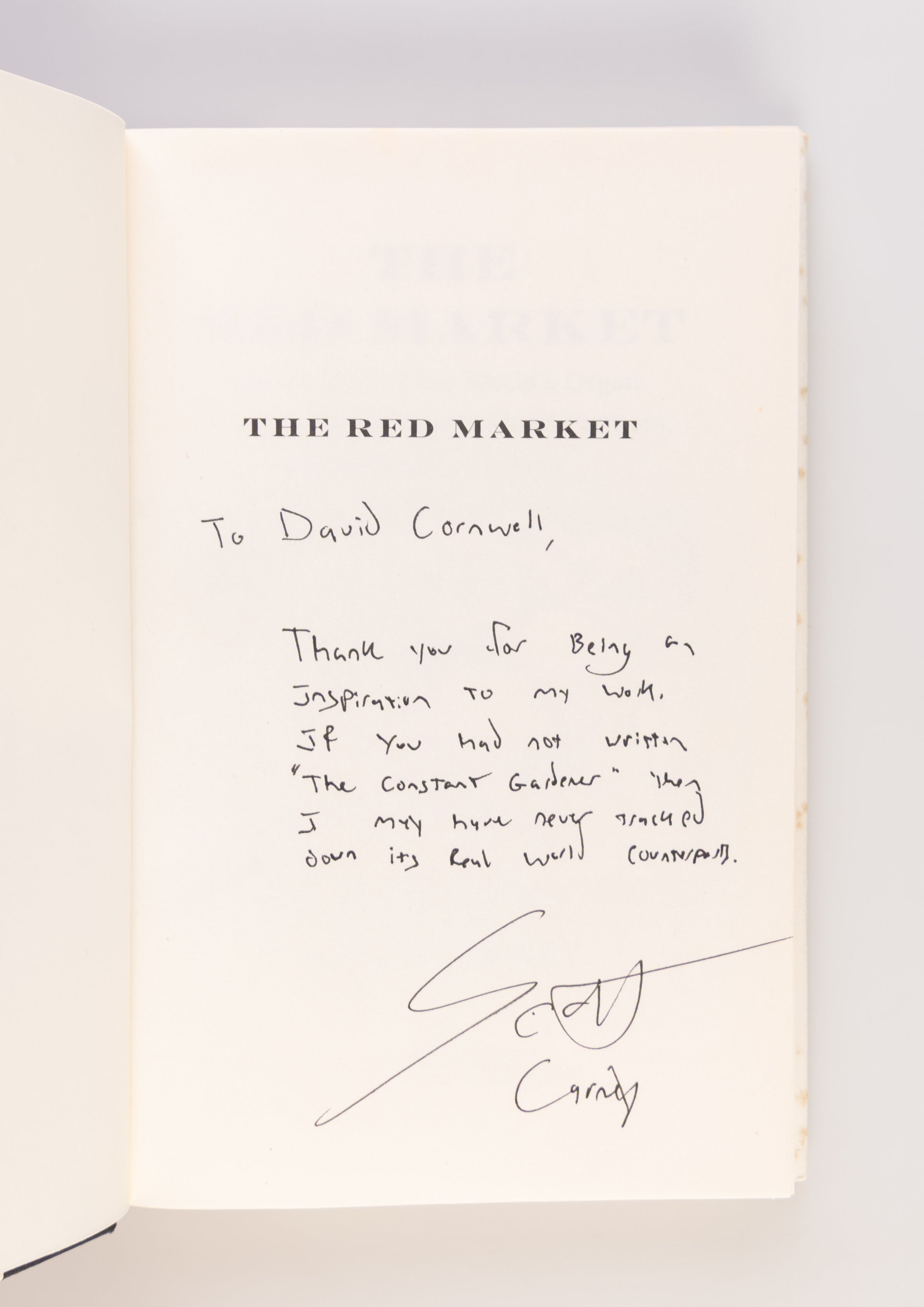 The Red Market. On the Trail of the World's Organ Brokers, Bone Thieves, Blood Farmers, and Child Traffickers.