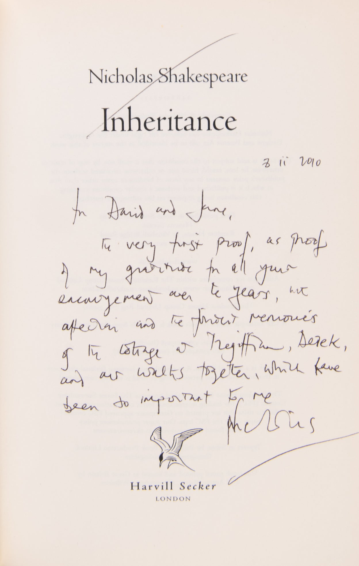 Inheritance.