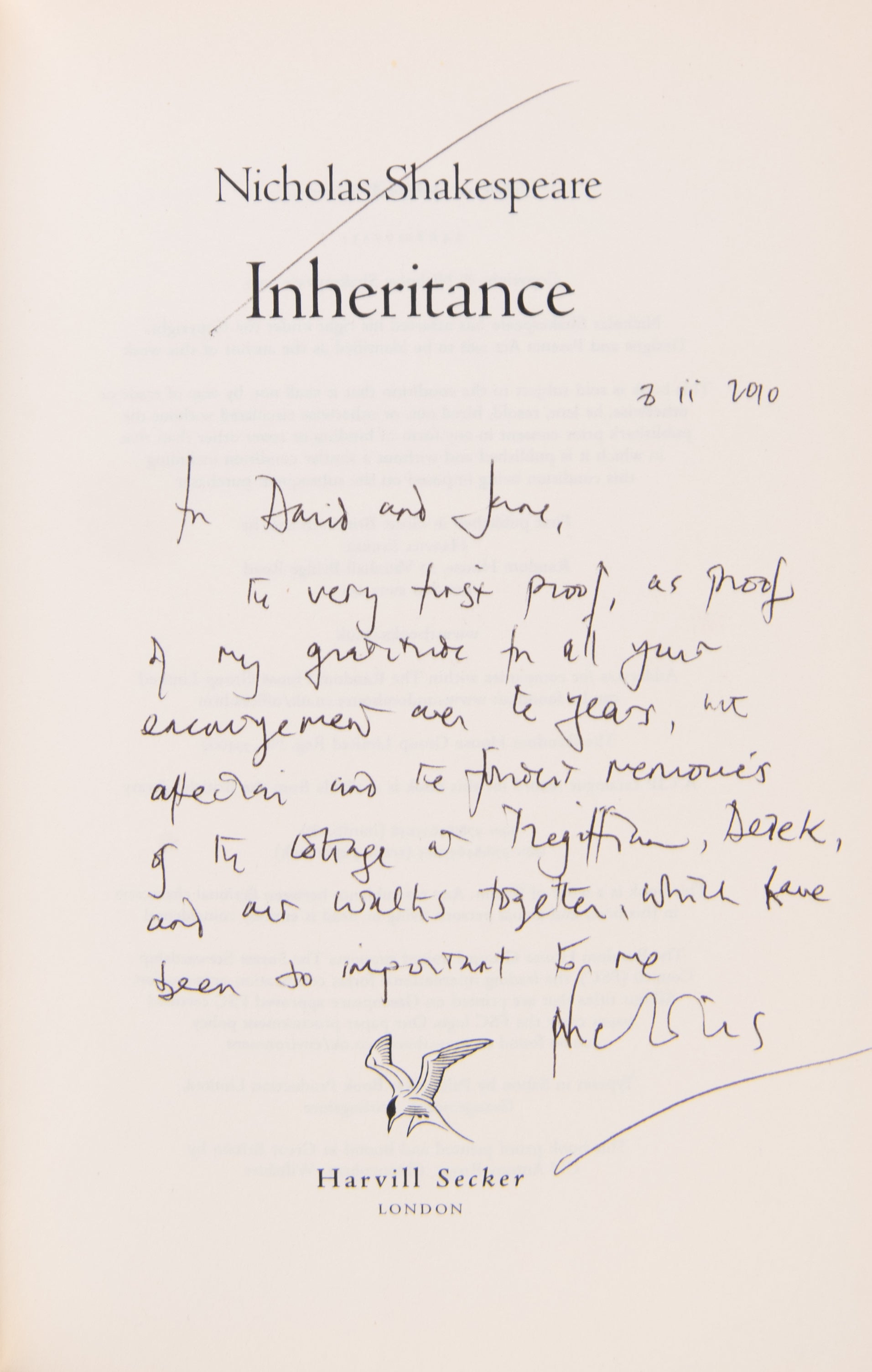 Inheritance.