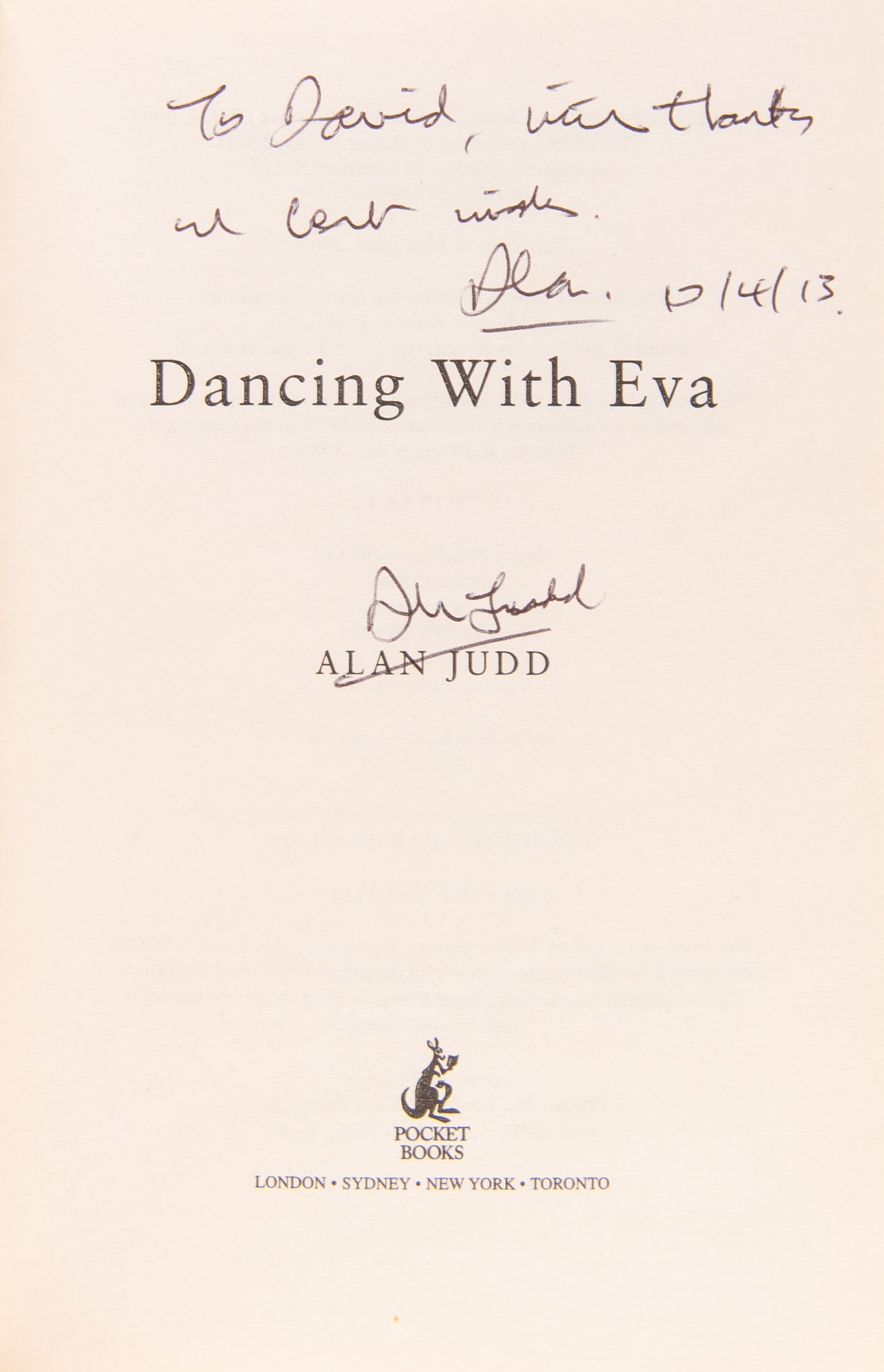 Dancing with Eva.
