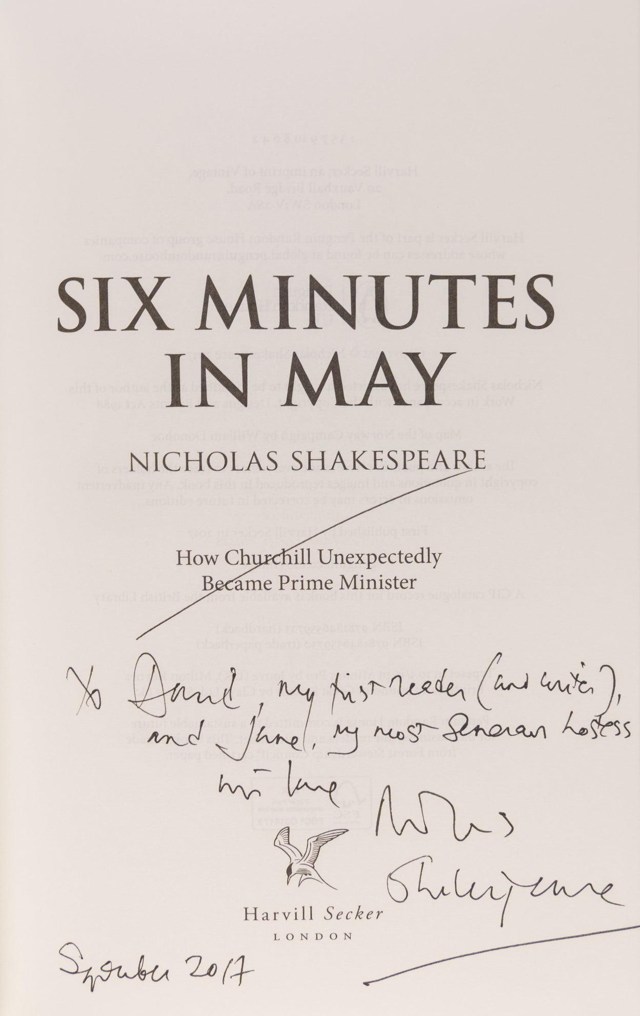 Six Minutes in May. How Churchill unexpectedly became Prime Minister.
