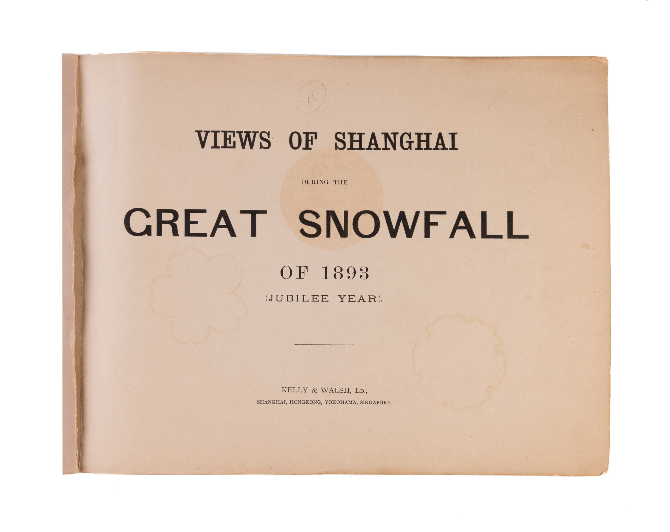 Views of Shanghai during the Great Snowfall of 1893 (Jubilee Year).