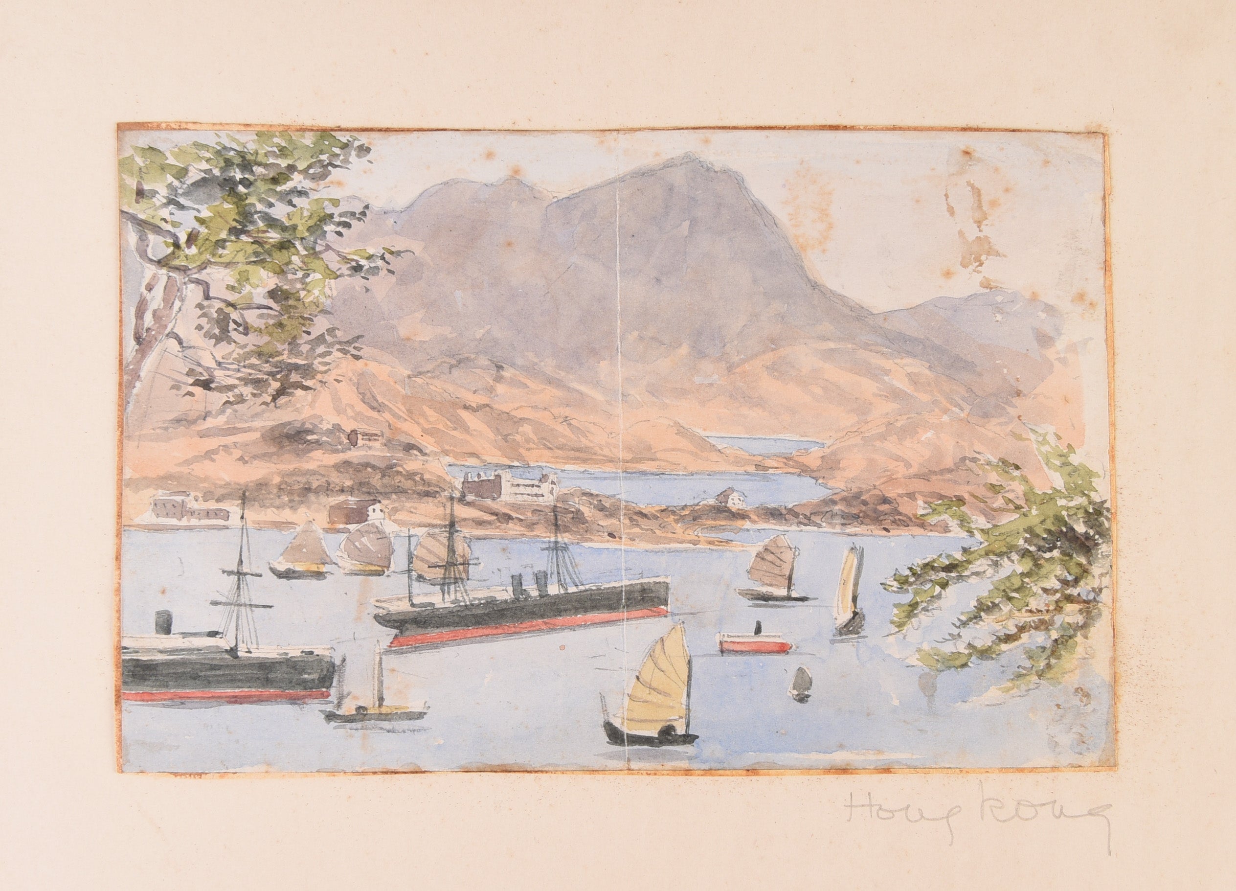 Four large albums of watercolours, photographs and ephemera.