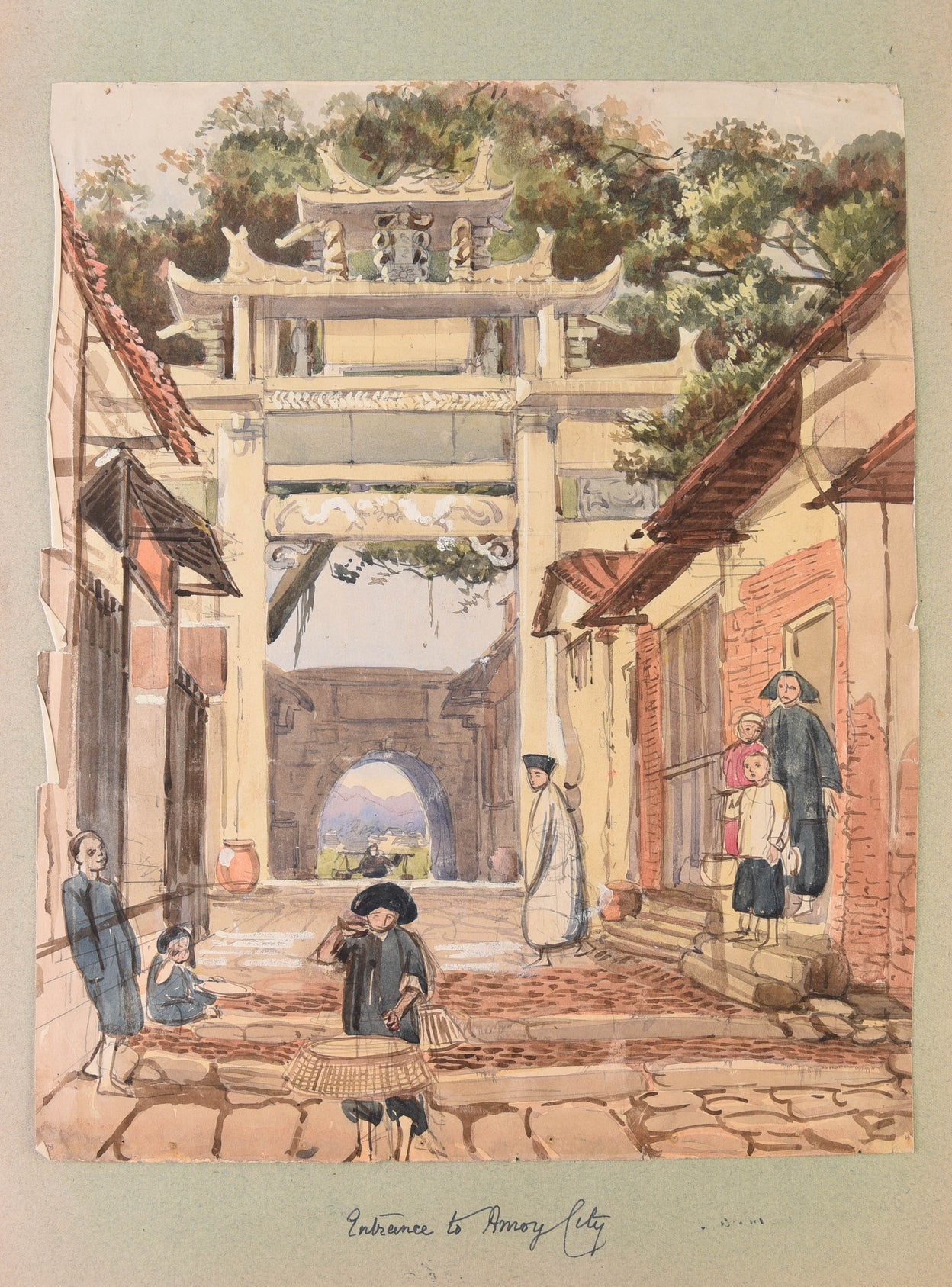 Four large albums of watercolours, photographs and ephemera.