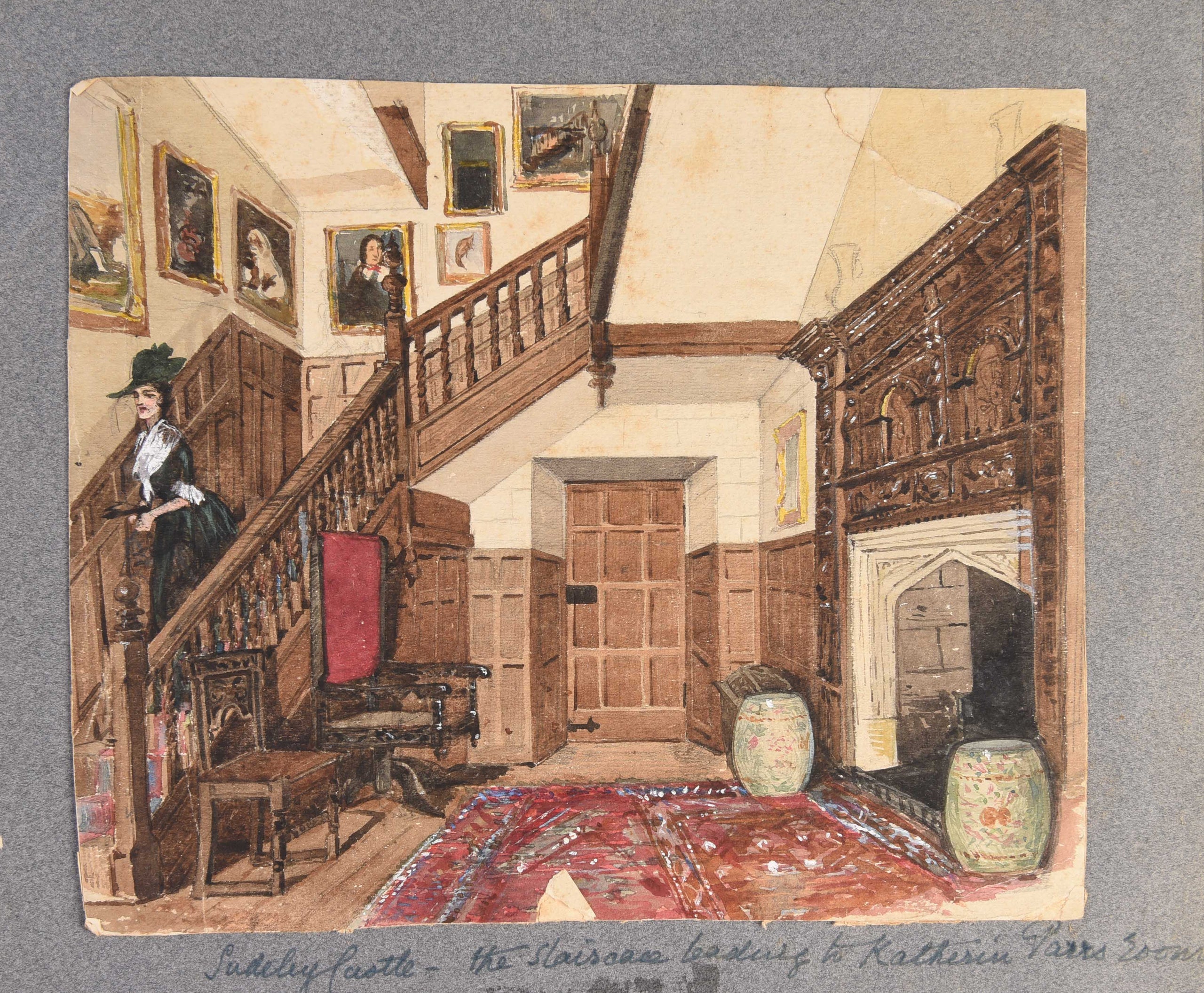 Four large albums of watercolours, photographs and ephemera.