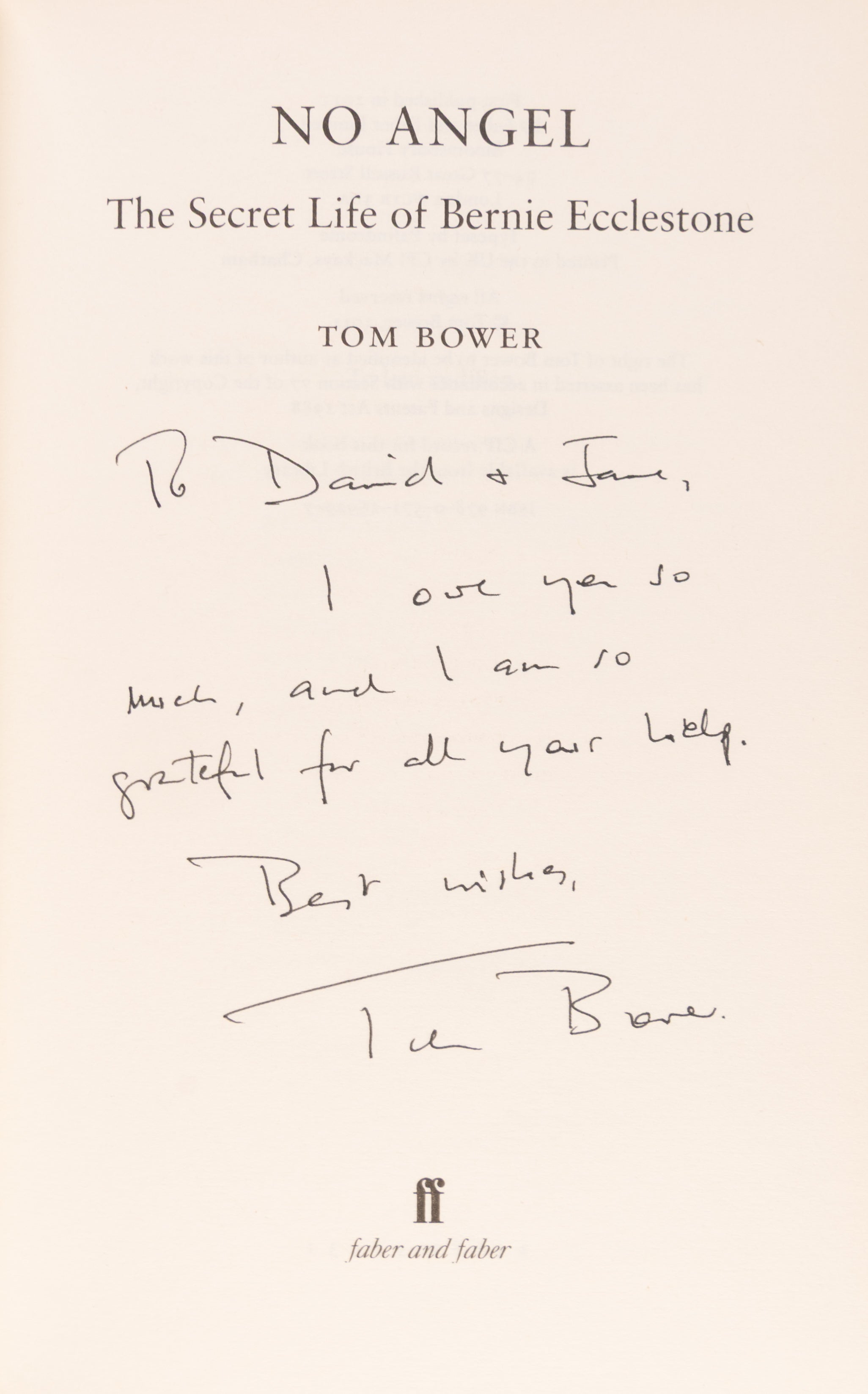 No Angel. The secret Life of Bernie Ecclestone.