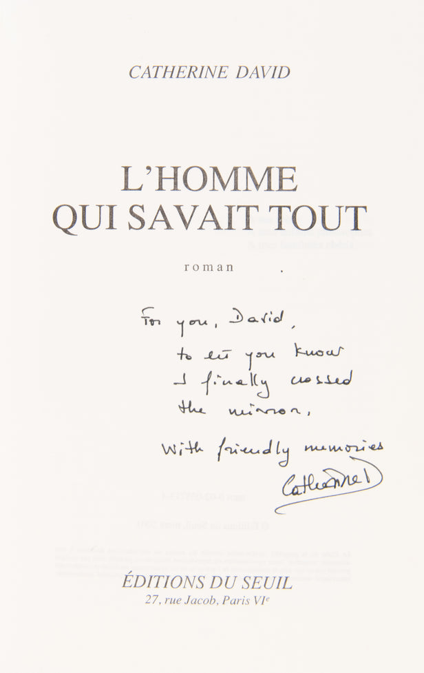 L'Homme qui savait tout. Roman.