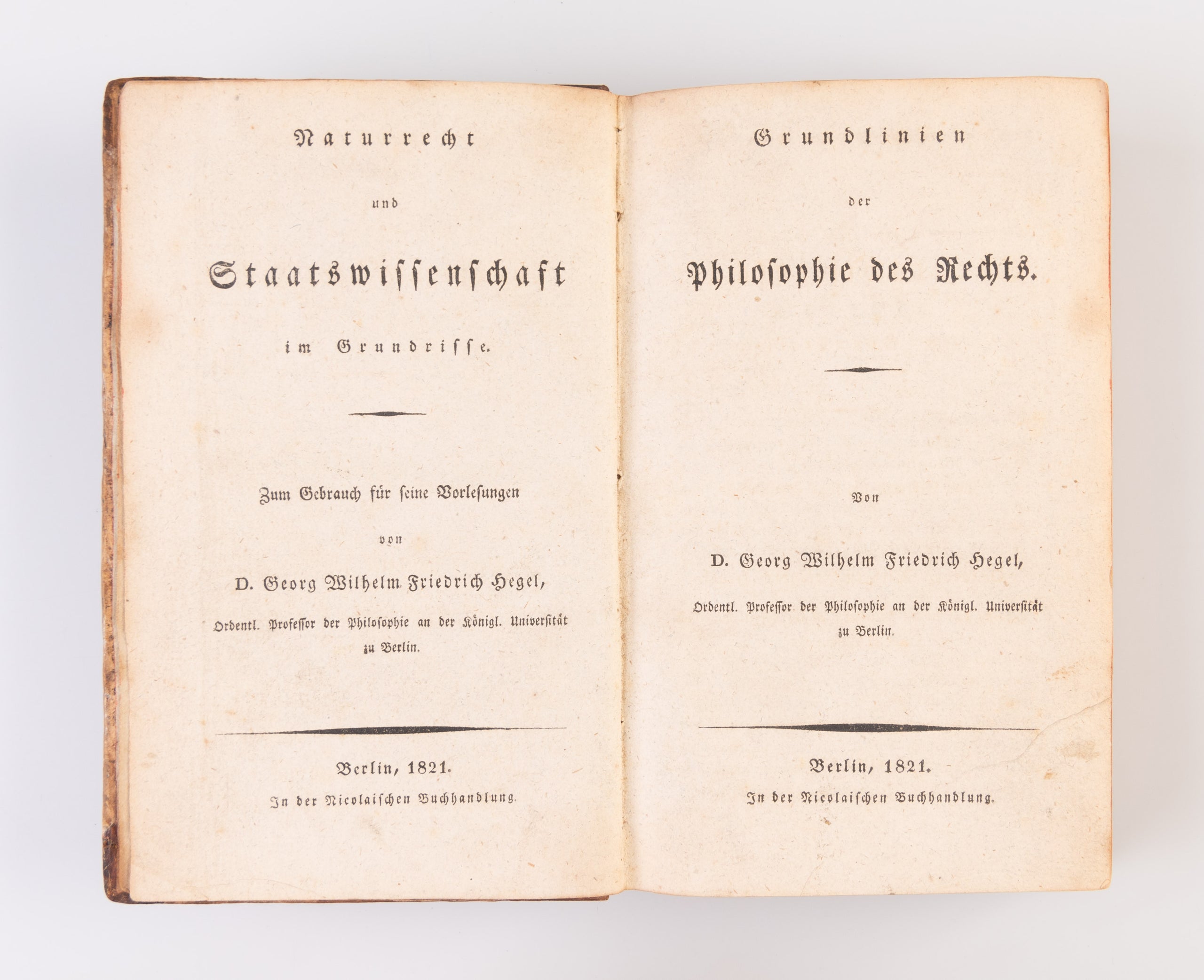 Grundlinien der Philosophie des Rechts.
