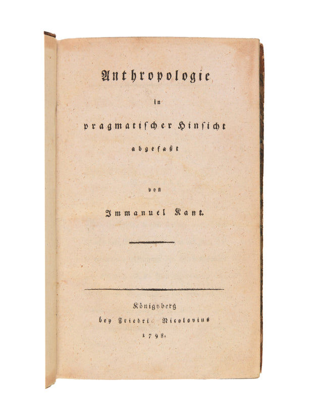Anthropologie in pragmatischer Hinsicht abgefasst.