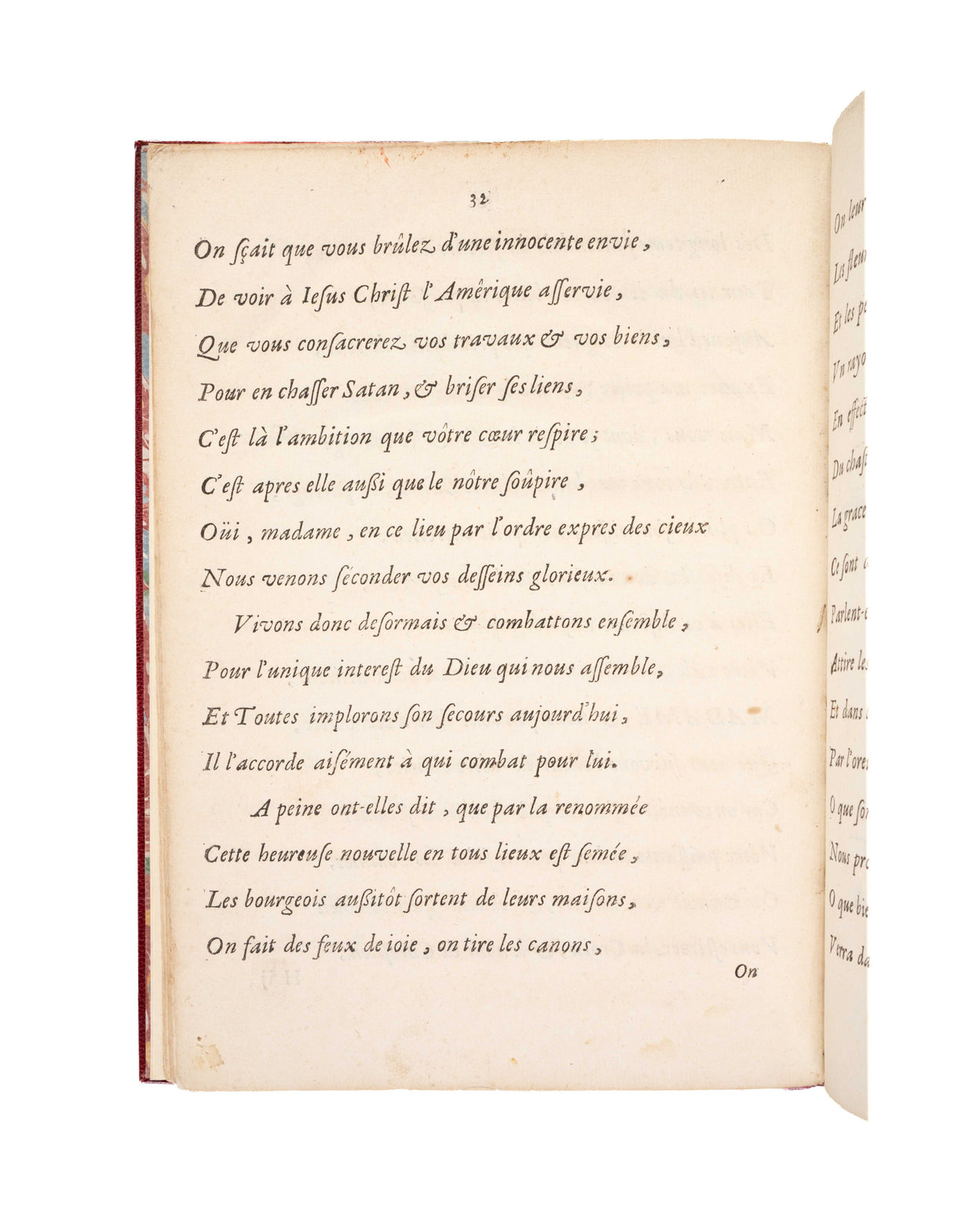 Poeme de Six Religieuses Ursulines.