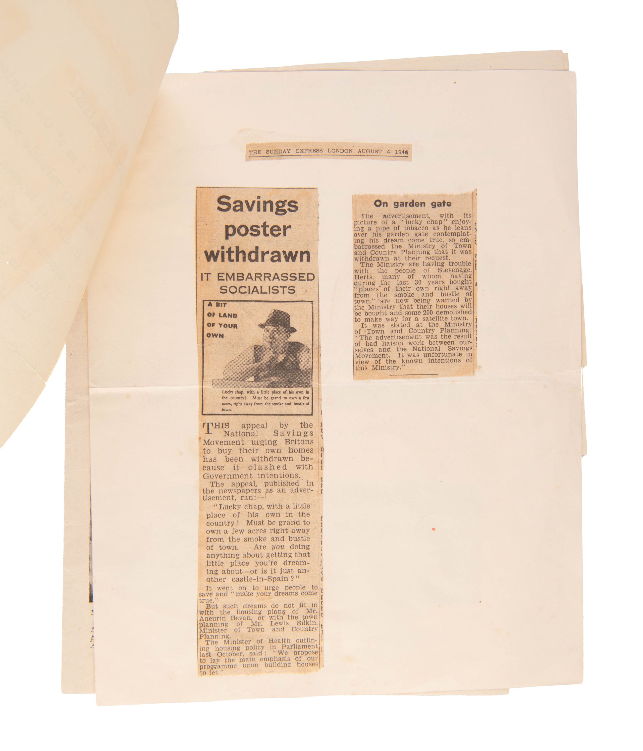 Typed Letter Signed with initials, addressed to 'CHAIRMAN OF THE PARTY', (Lord Woolton).