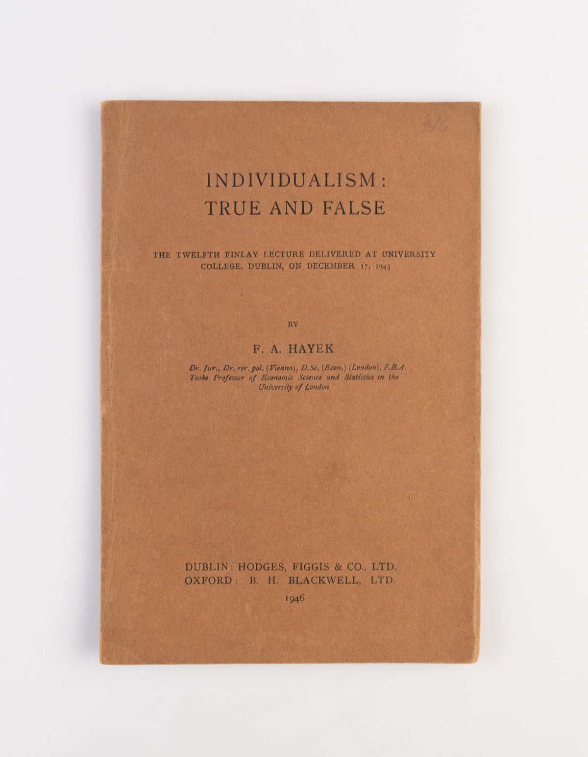 Individualism: True and False.